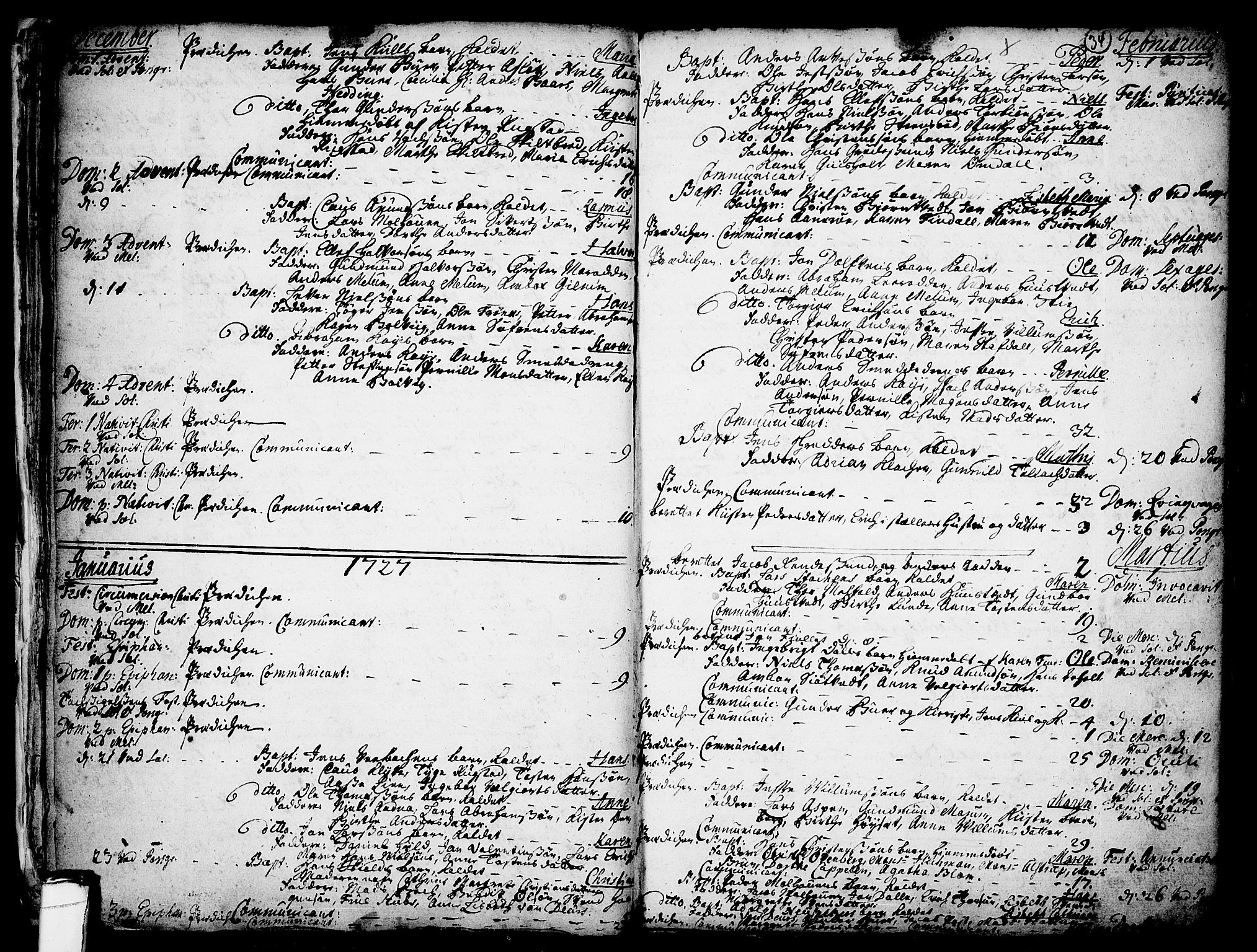 Solum kirkebøker, AV/SAKO-A-306/F/Fa/L0002: Parish register (official) no. I 2, 1713-1761, p. 34