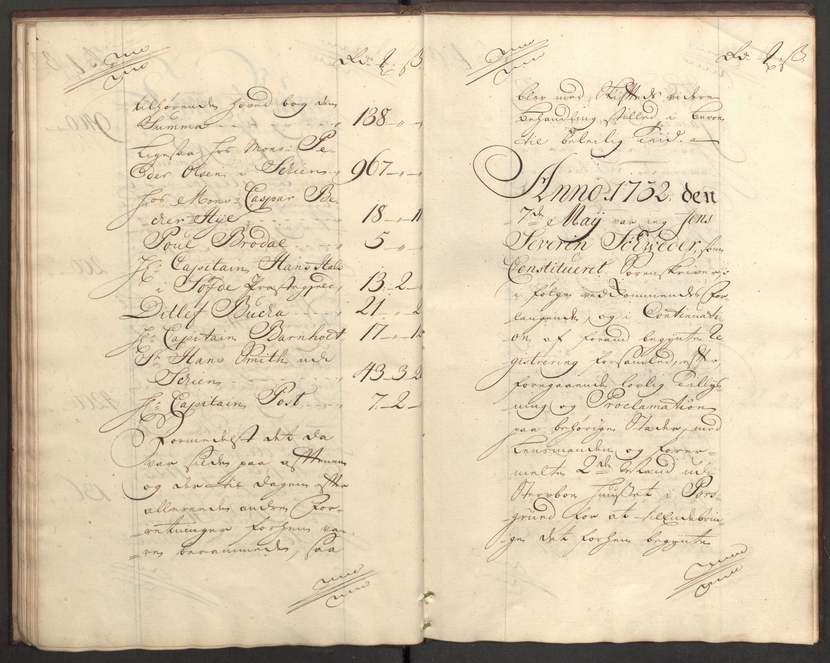 Bowman, James, RA/PA-0067/F/L0002/0002: Kontobok og skiftepapirer / Skifteakt etter James Bowman, 1731-1732, p. 25