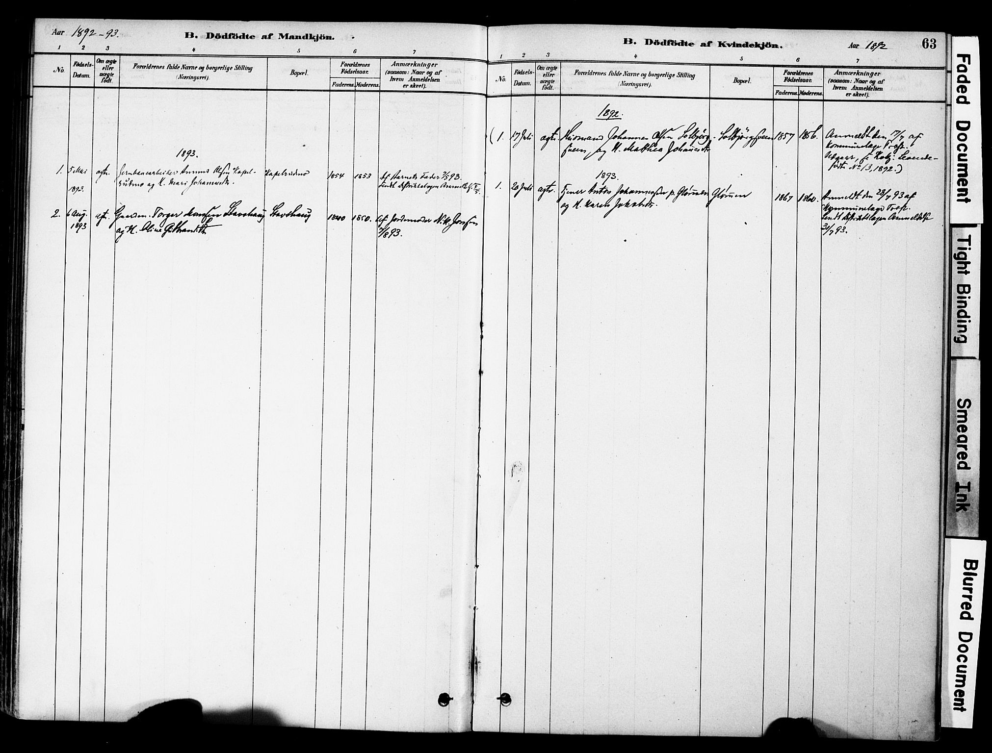 Øyer prestekontor, AV/SAH-PREST-084/H/Ha/Haa/L0009: Parish register (official) no. 9, 1878-1893, p. 63