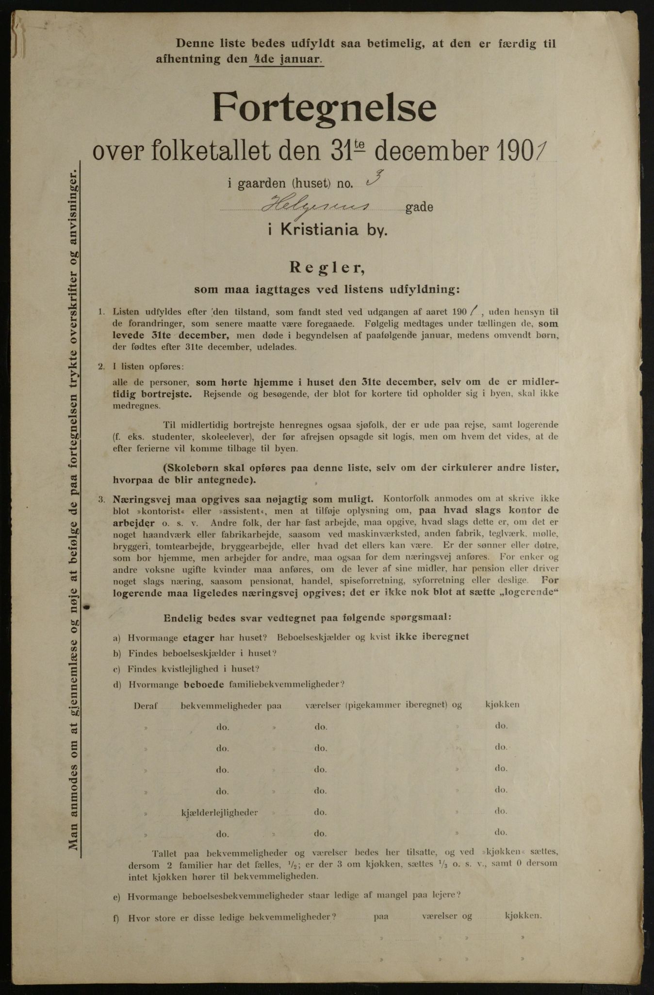 OBA, Municipal Census 1901 for Kristiania, 1901, p. 5959