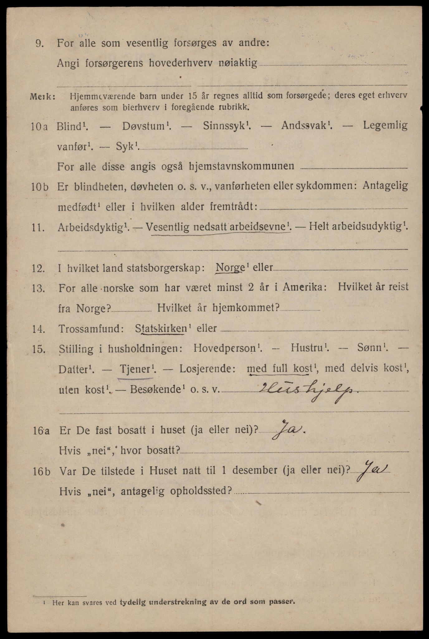 SAT, 1920 census for Trondheim, 1920, p. 65337