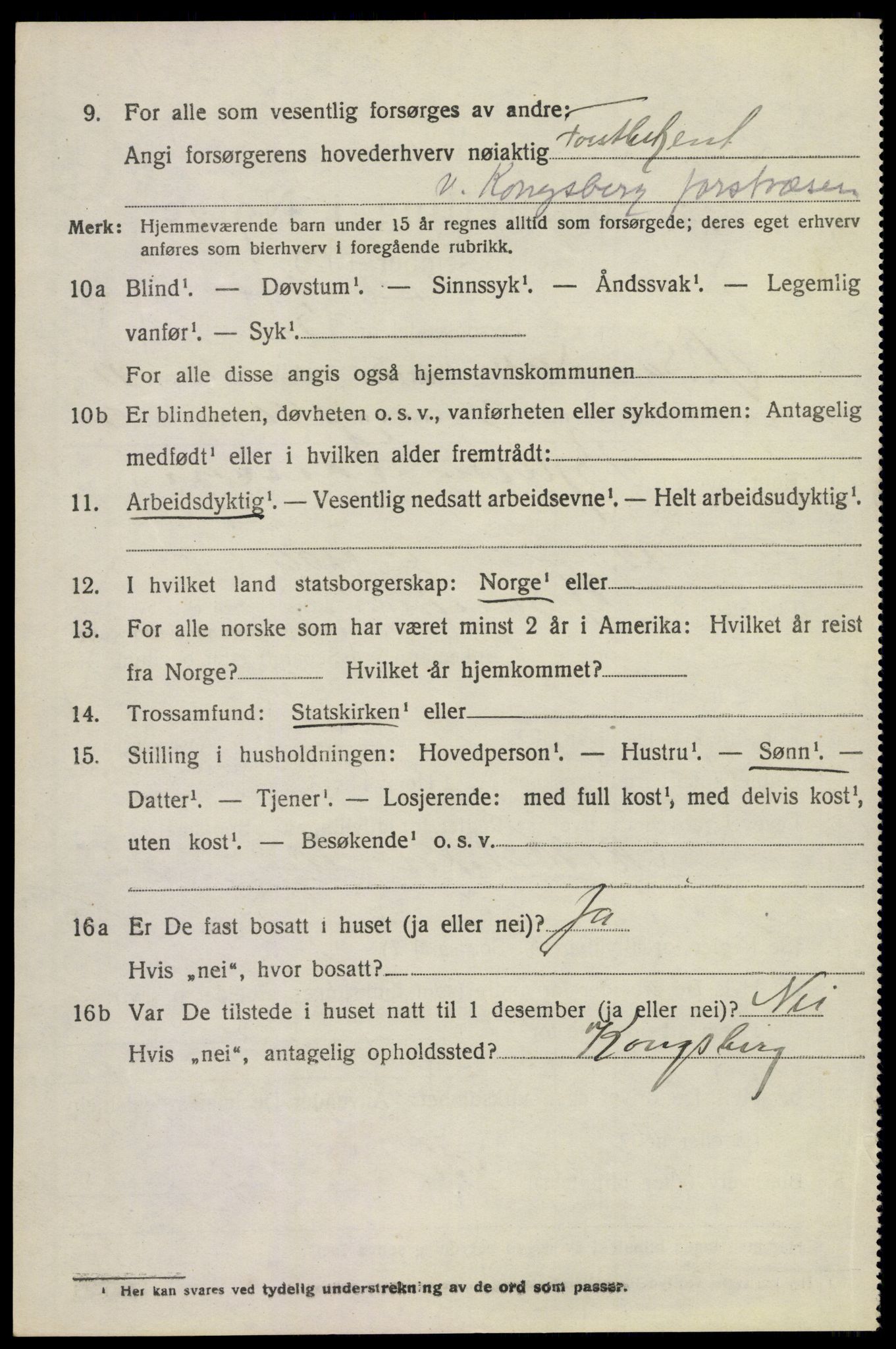 SAKO, 1920 census for Øvre Sandsvær, 1920, p. 5757