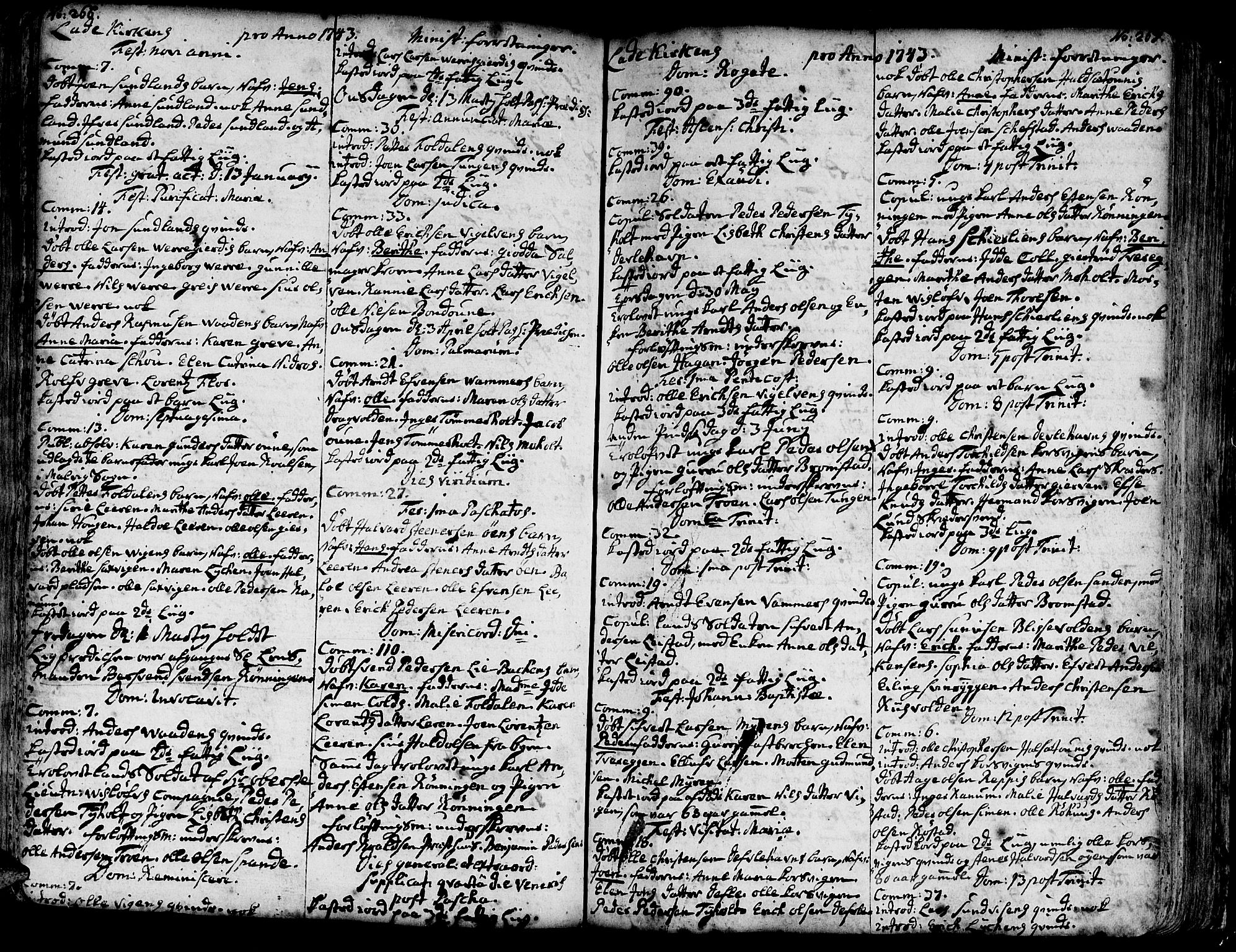 Ministerialprotokoller, klokkerbøker og fødselsregistre - Sør-Trøndelag, SAT/A-1456/606/L0275: Parish register (official) no. 606A01 /1, 1727-1780, p. 266-267
