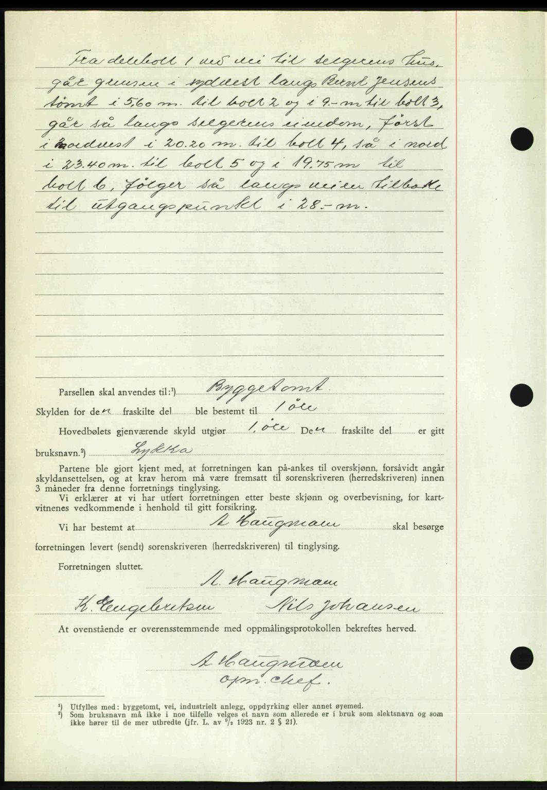 Nedenes sorenskriveri, AV/SAK-1221-0006/G/Gb/Gba/L0056: Mortgage book no. A8, 1946-1947, Diary no: : 1419/1946