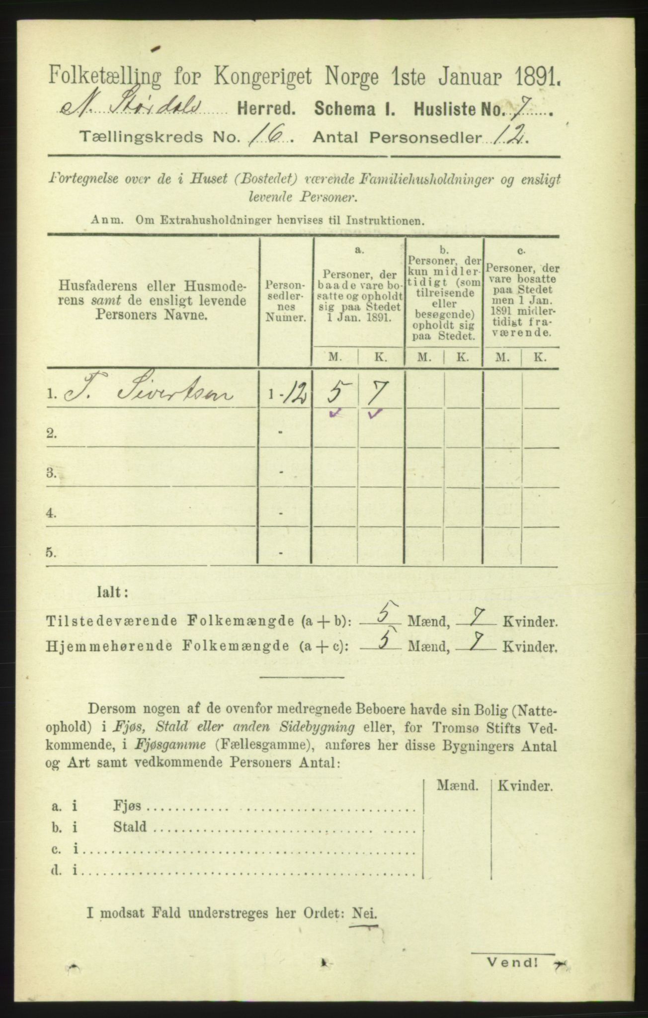 RA, 1891 census for 1714 Nedre Stjørdal, 1891, p. 7461