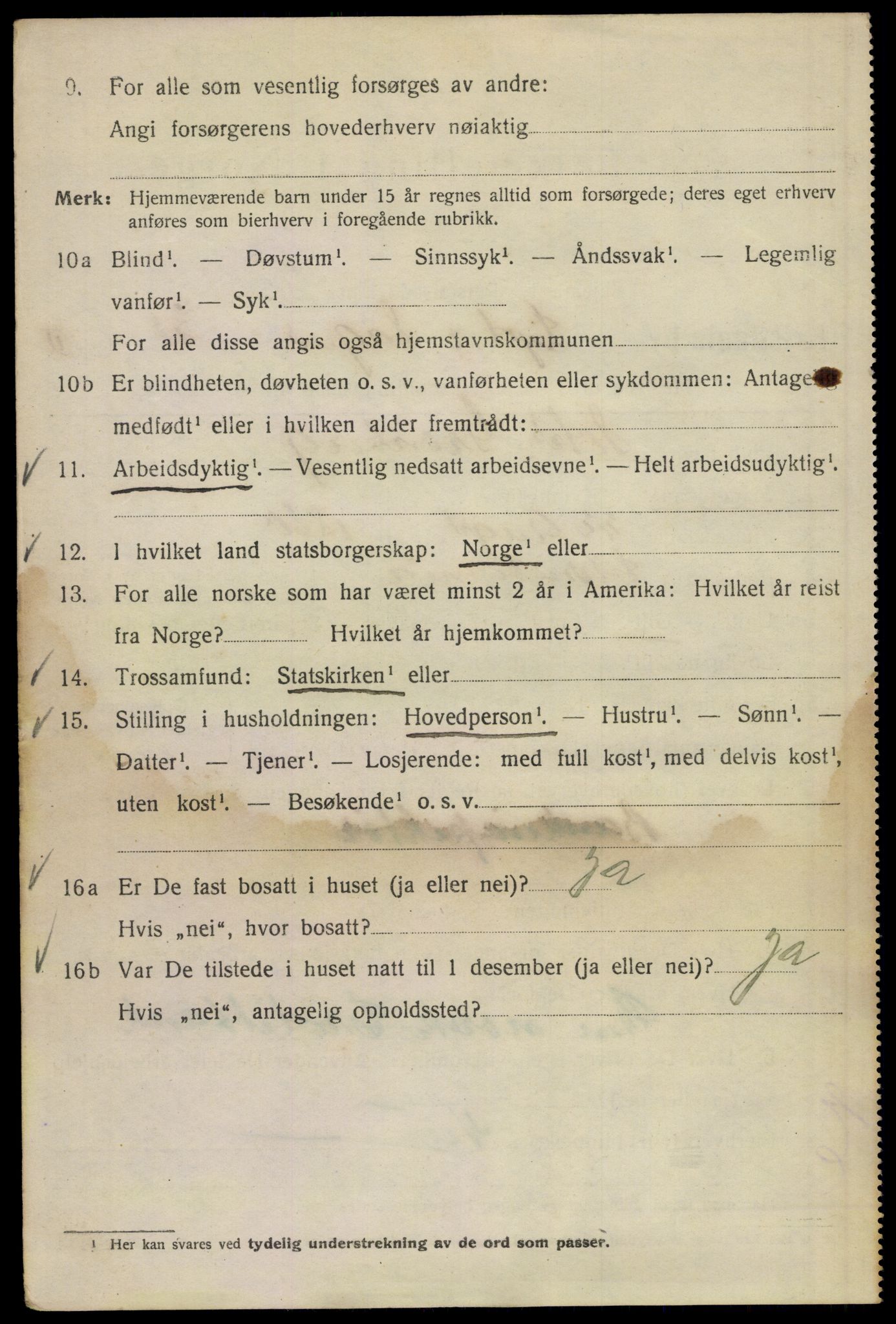 SAO, 1920 census for Kristiania, 1920, p. 366922