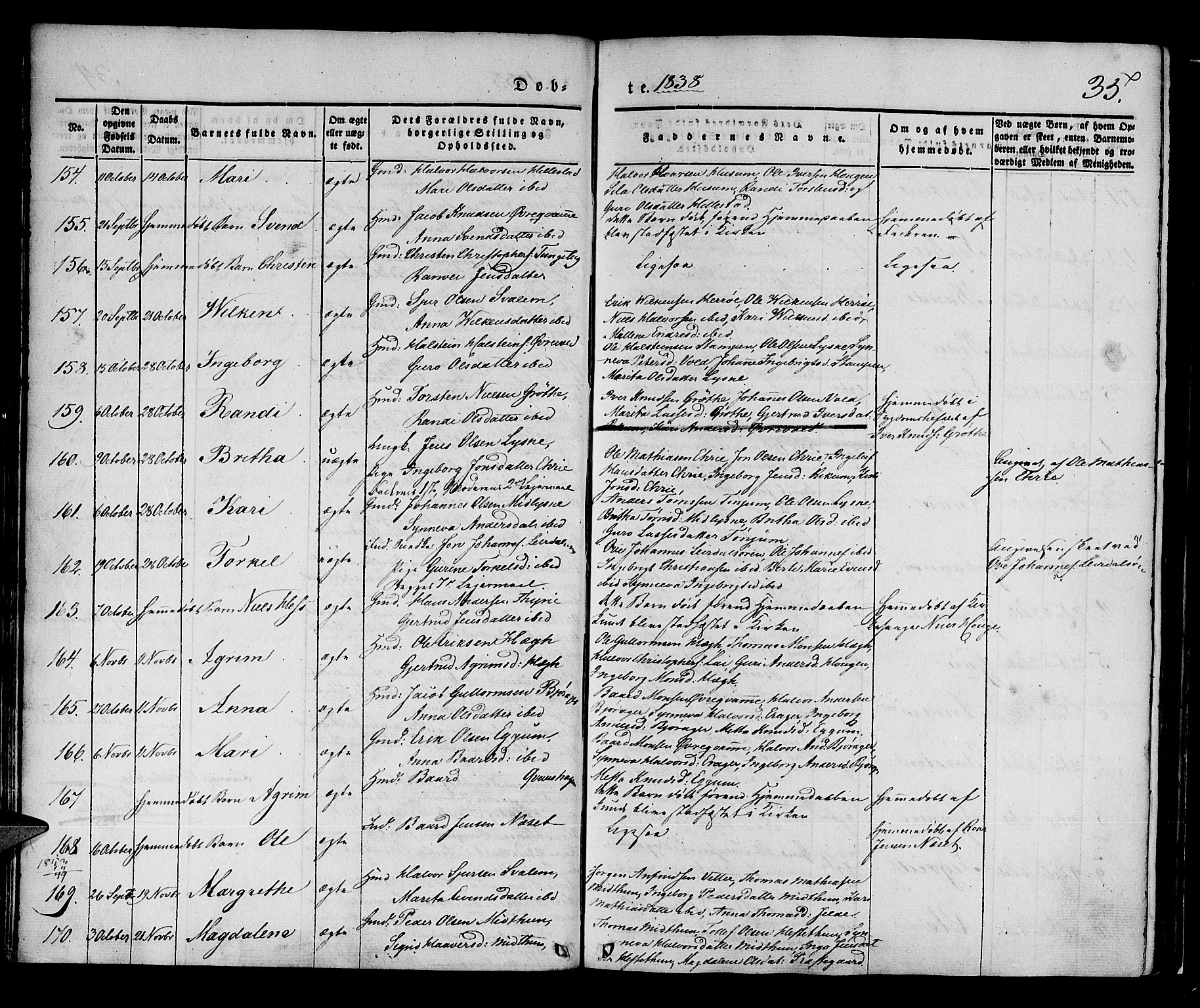 Lærdal sokneprestembete, AV/SAB-A-81201: Parish register (official) no. A 6, 1835-1849, p. 35