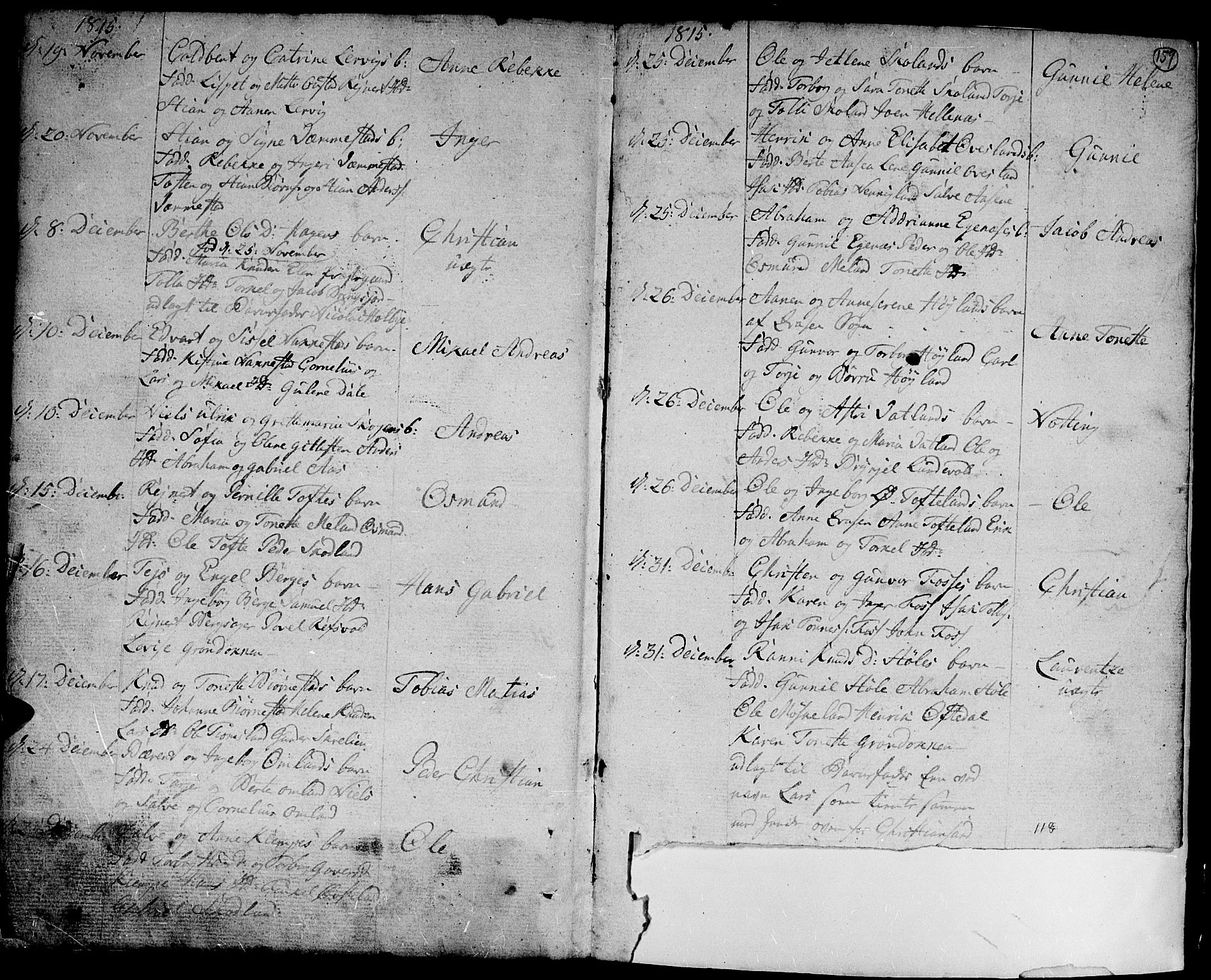 Lyngdal sokneprestkontor, AV/SAK-1111-0029/F/Fa/Fac/L0004: Parish register (official) no. A 4, 1780-1815, p. 159