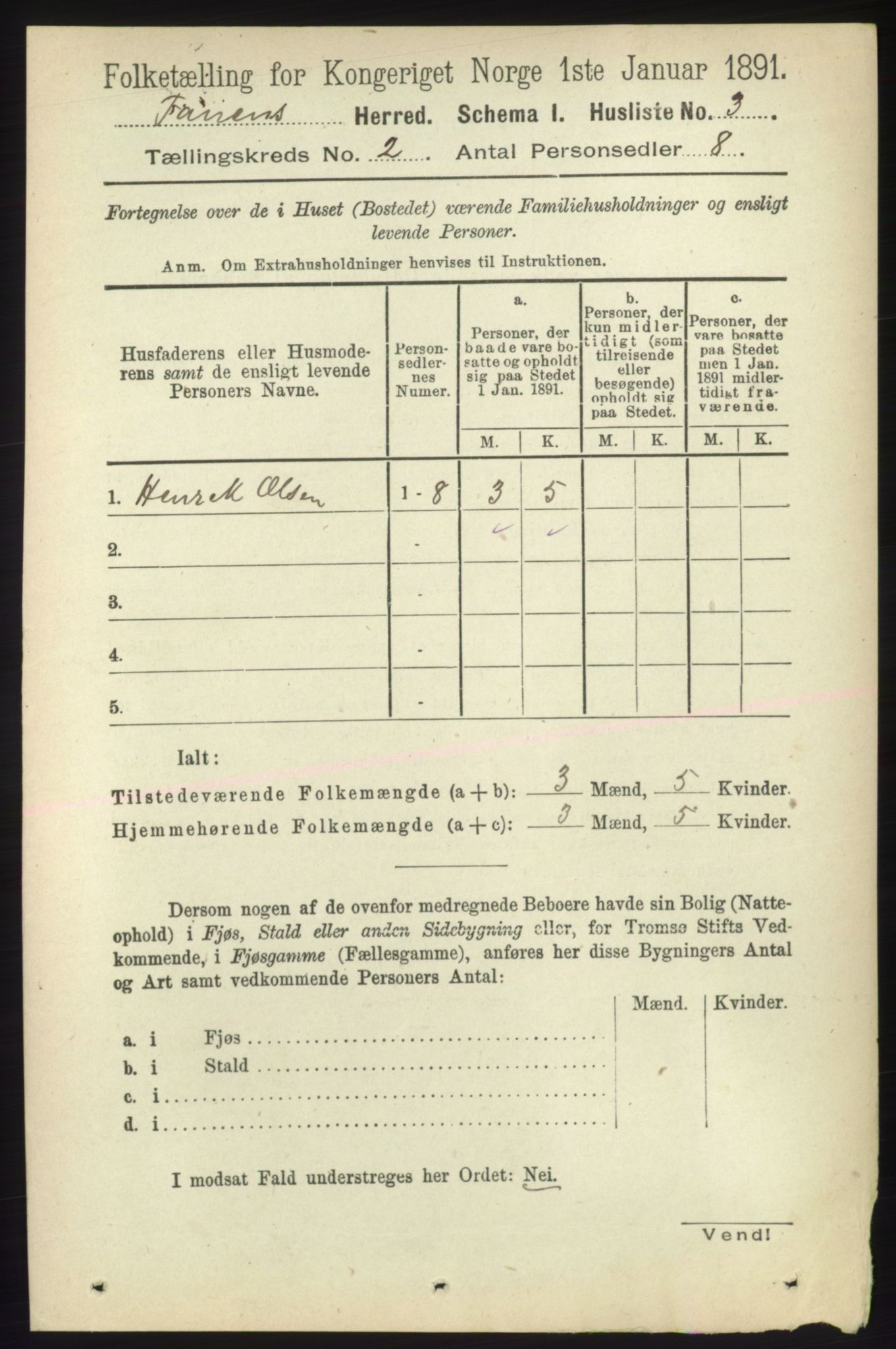 RA, 1891 census for 2025 Tana, 1891, p. 644