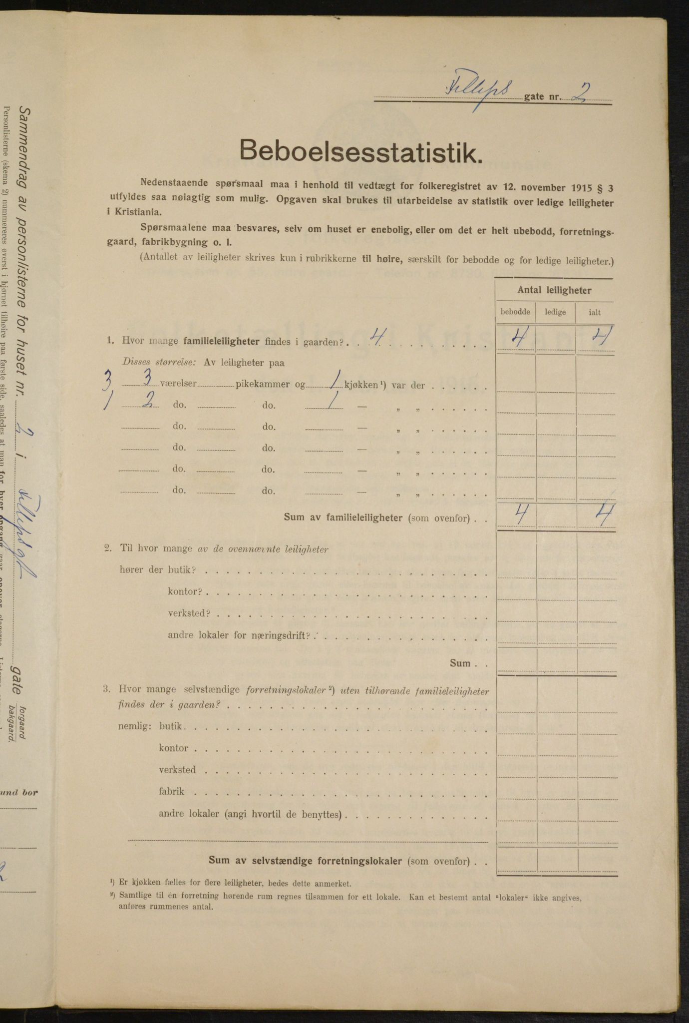 OBA, Municipal Census 1916 for Kristiania, 1916, p. 24617