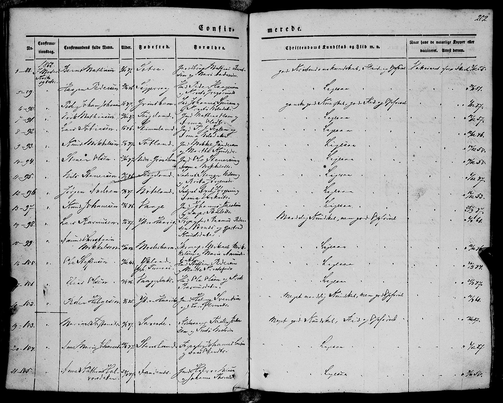 Finnås sokneprestembete, AV/SAB-A-99925/H/Ha/Haa/Haaa/L0007: Parish register (official) no. A 7, 1850-1862, p. 202