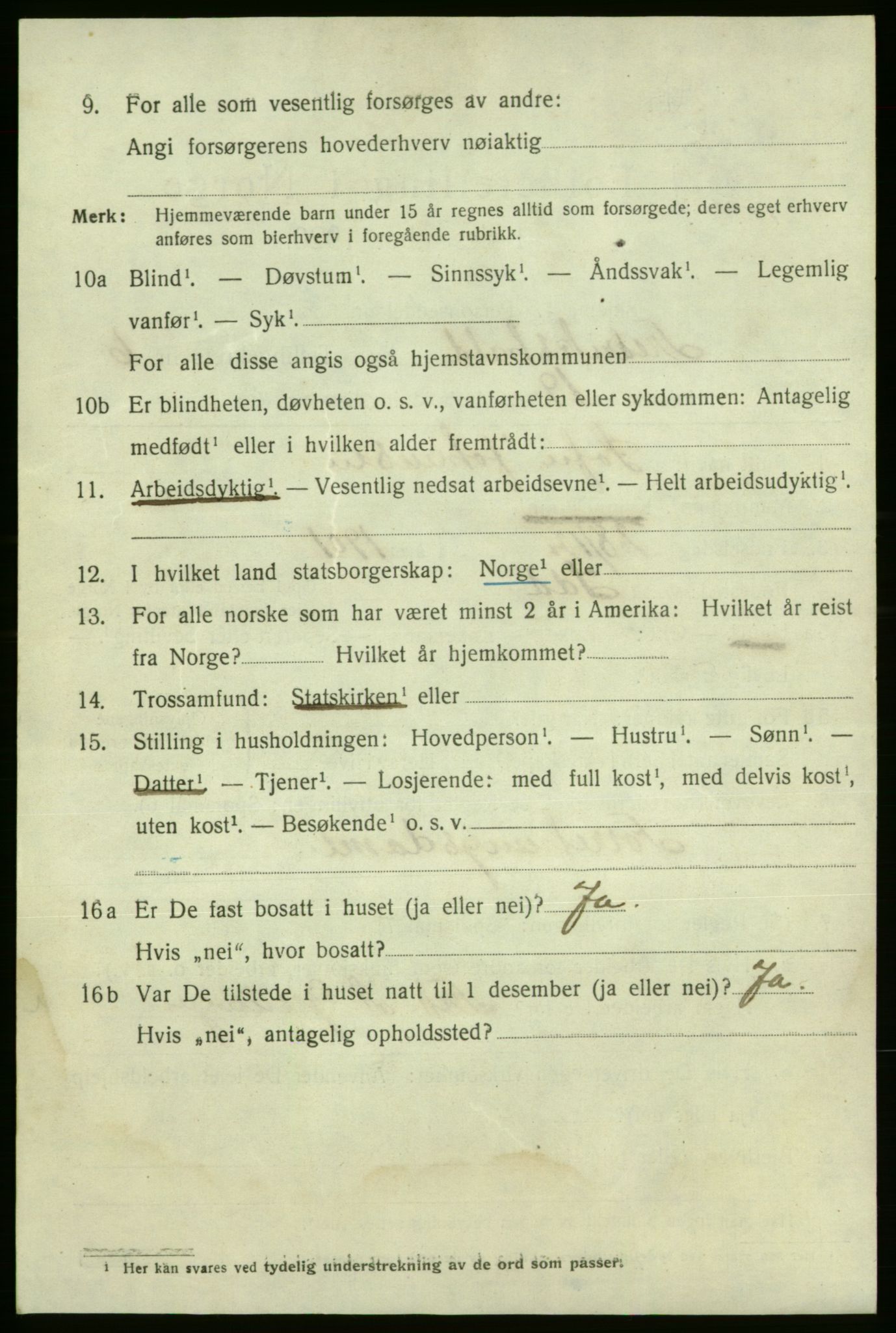 SAO, 1920 census for Fredrikshald, 1920, p. 13441