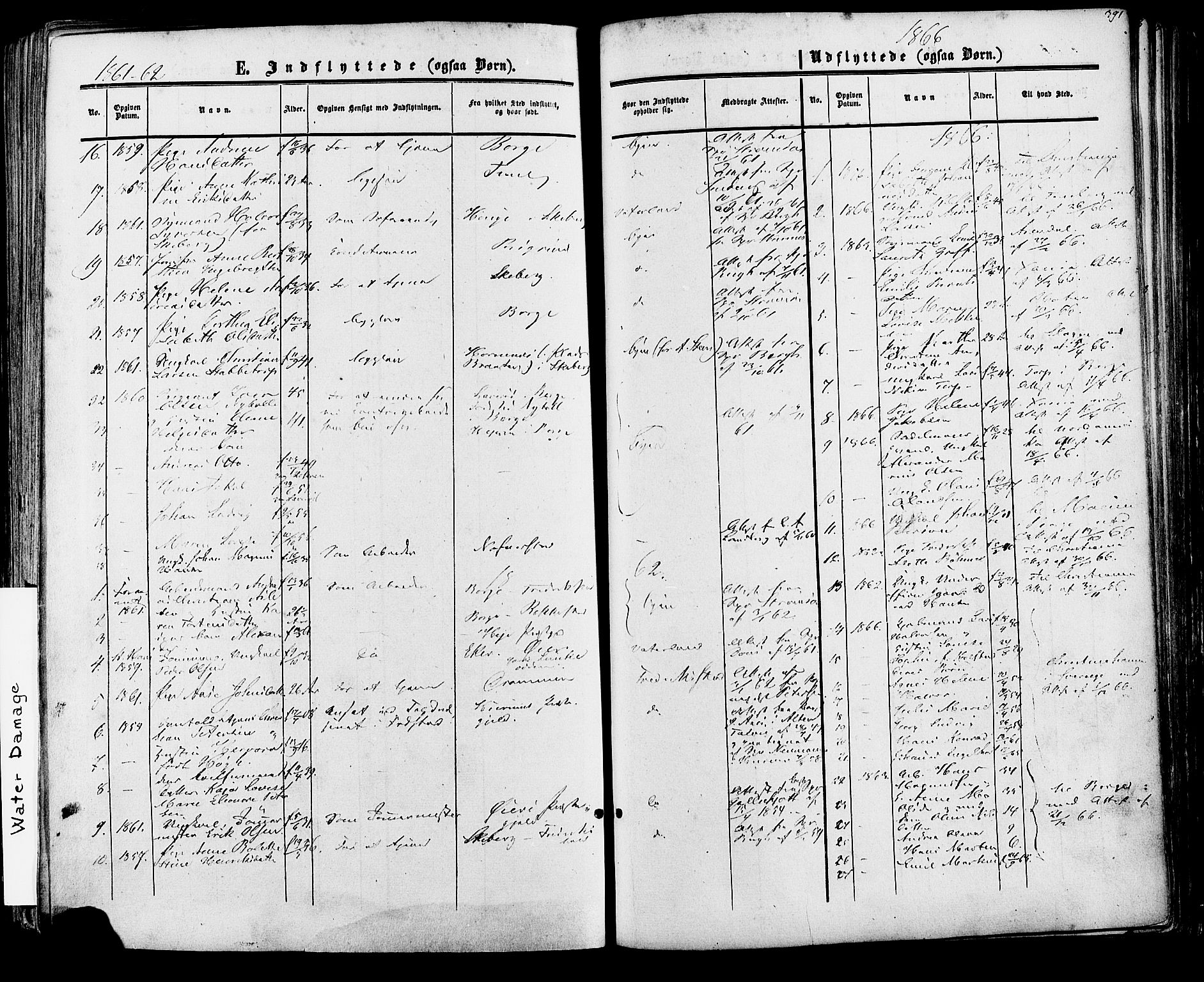 Fredrikstad prestekontor Kirkebøker, AV/SAO-A-11082/F/Fa/L0006: Parish register (official) no. 6, 1857-1878, p. 391