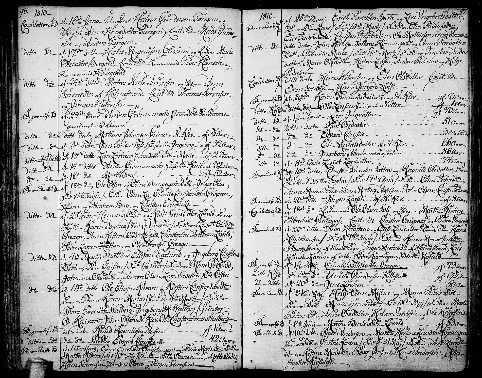 Botne kirkebøker, SAKO/A-340/F/Fa/L0003: Parish register (official) no. I 3 /1, 1792-1844, p. 96-97