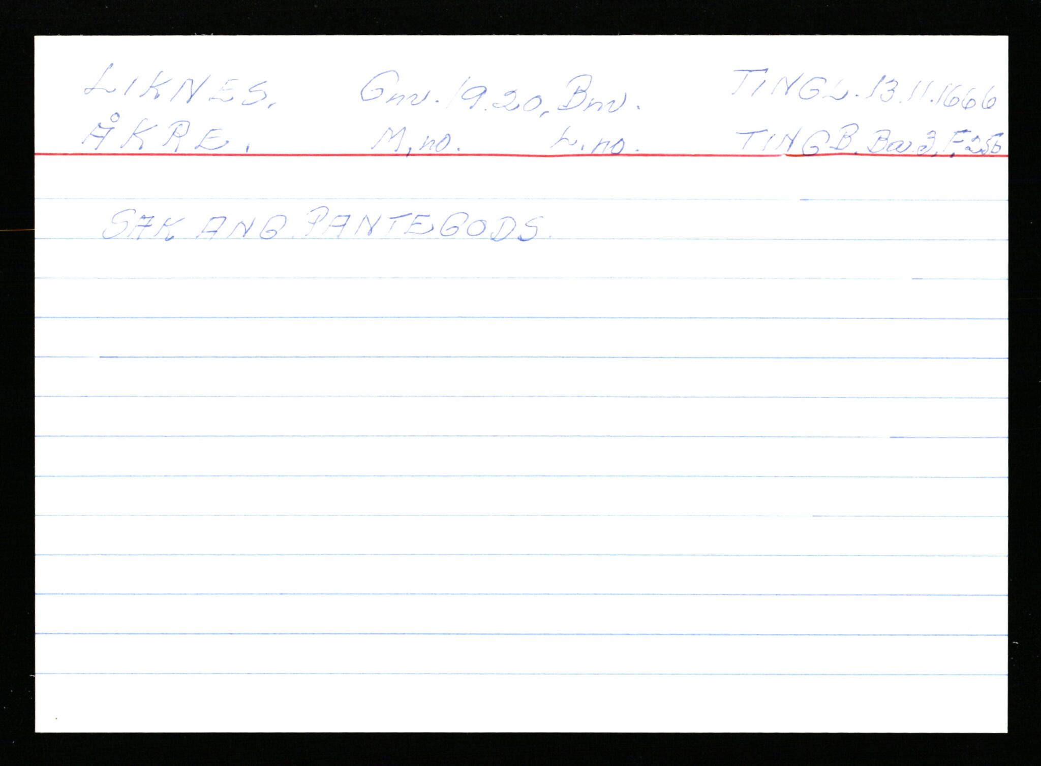 Statsarkivet i Stavanger, AV/SAST-A-101971/03/Y/Ym/L0035: Åstedskort sortert etter gårdsnavn: Leiranger - Lindanger, 1600-1950, p. 441