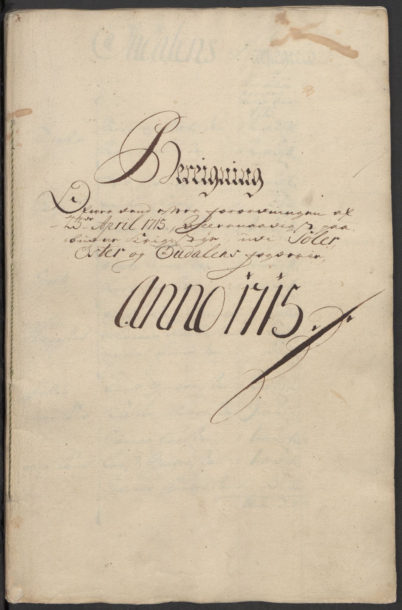 Rentekammeret inntil 1814, Reviderte regnskaper, Fogderegnskap, AV/RA-EA-4092/R13/L0853: Fogderegnskap Solør, Odal og Østerdal, 1715, p. 181