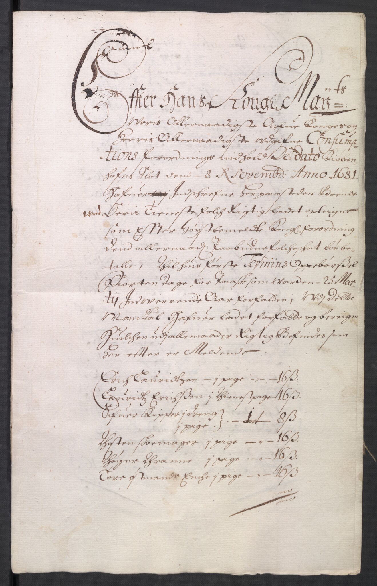 Rentekammeret inntil 1814, Reviderte regnskaper, Byregnskaper, AV/RA-EA-4066/R/Ro/L0301: [O3] Kontribusjonsregnskap, 1679-1684, p. 150