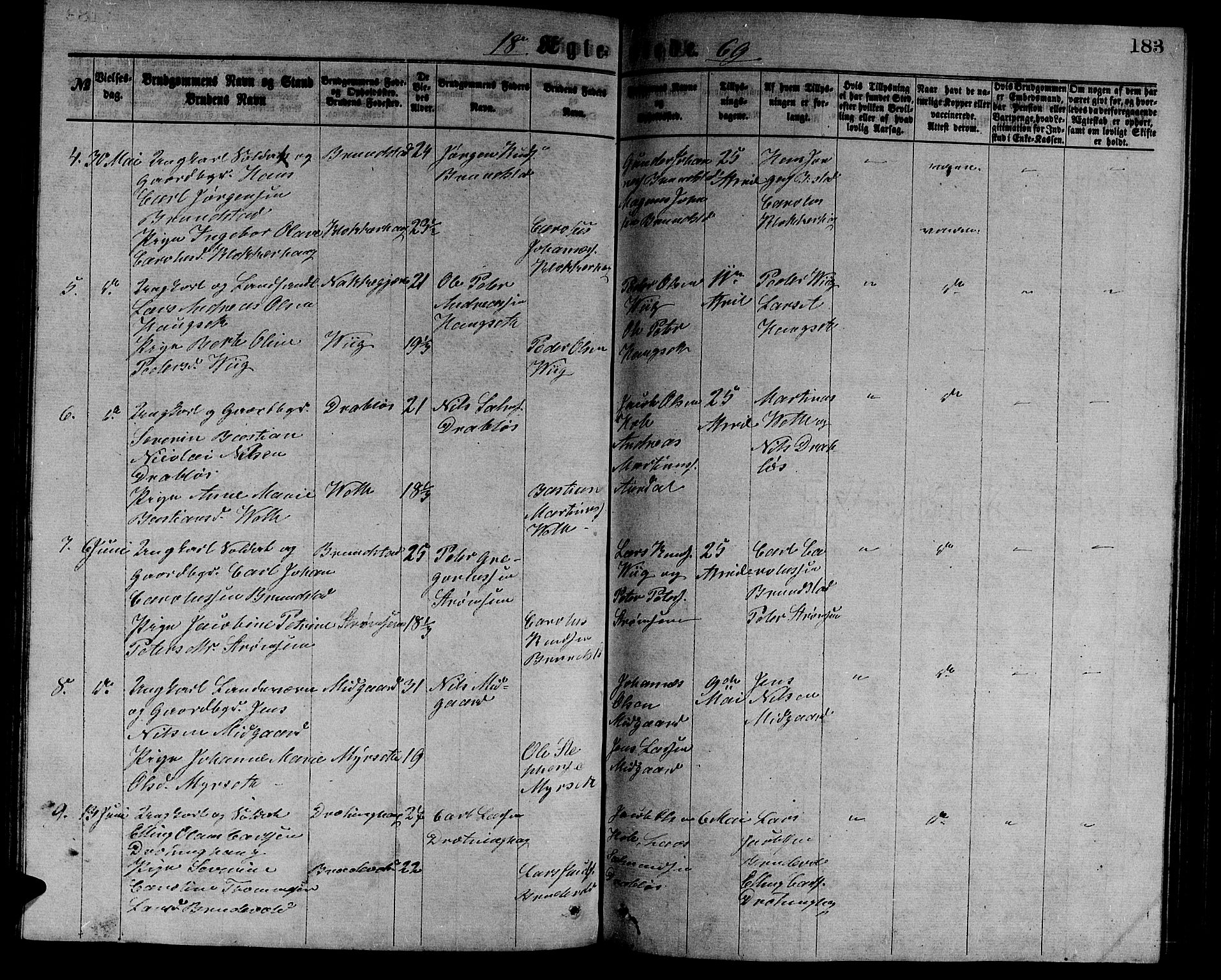 Ministerialprotokoller, klokkerbøker og fødselsregistre - Møre og Romsdal, AV/SAT-A-1454/523/L0338: Parish register (copy) no. 523C01, 1865-1877, p. 183