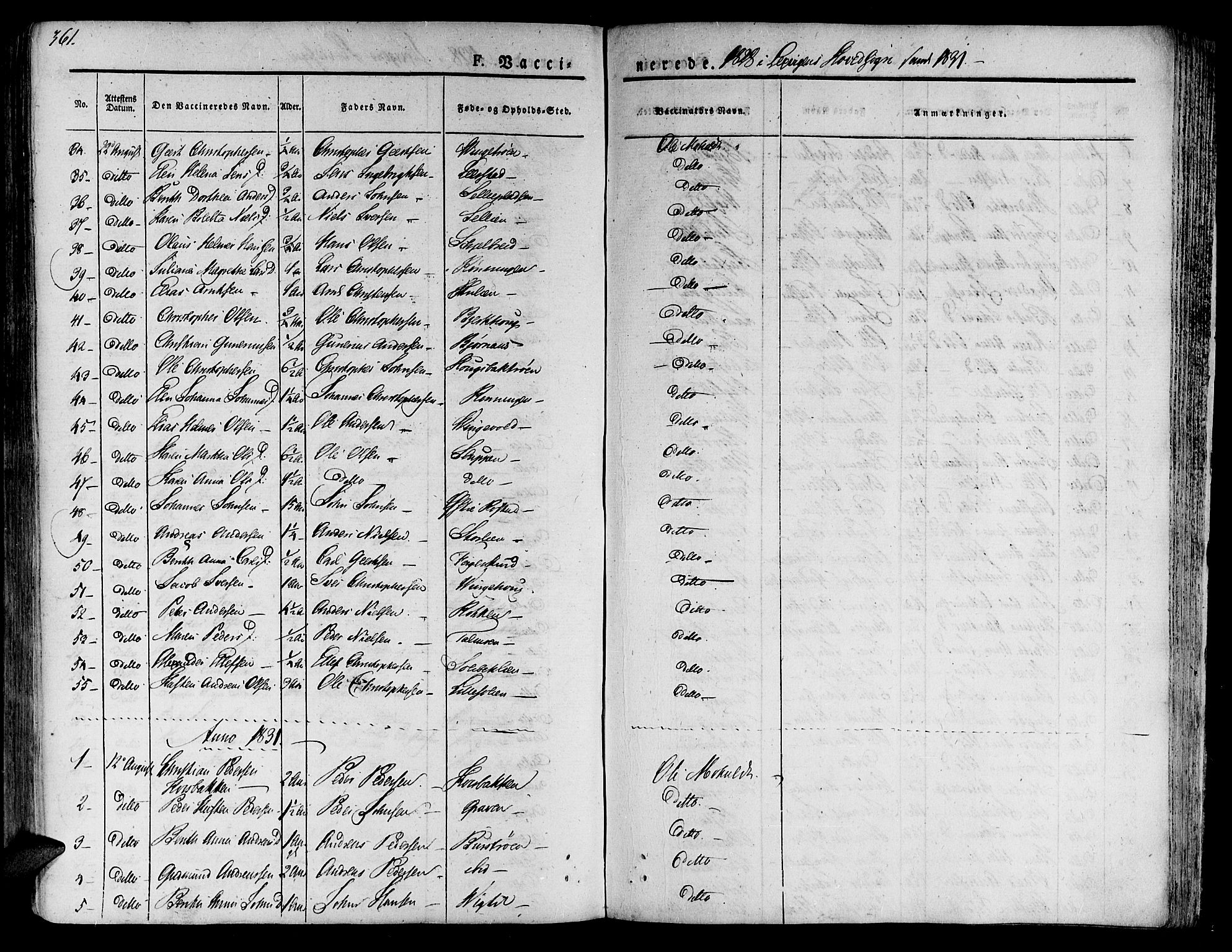 Ministerialprotokoller, klokkerbøker og fødselsregistre - Nord-Trøndelag, SAT/A-1458/701/L0006: Parish register (official) no. 701A06, 1825-1841, p. 361