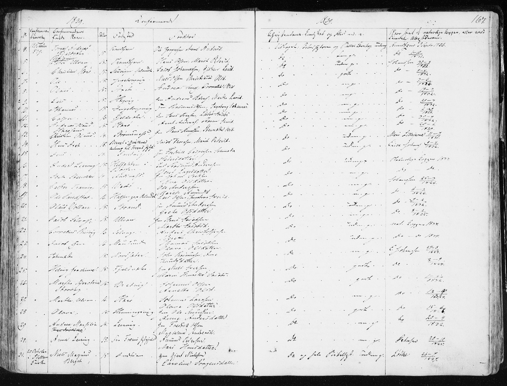 Ministerialprotokoller, klokkerbøker og fødselsregistre - Sør-Trøndelag, AV/SAT-A-1456/634/L0528: Parish register (official) no. 634A04, 1827-1842, p. 167