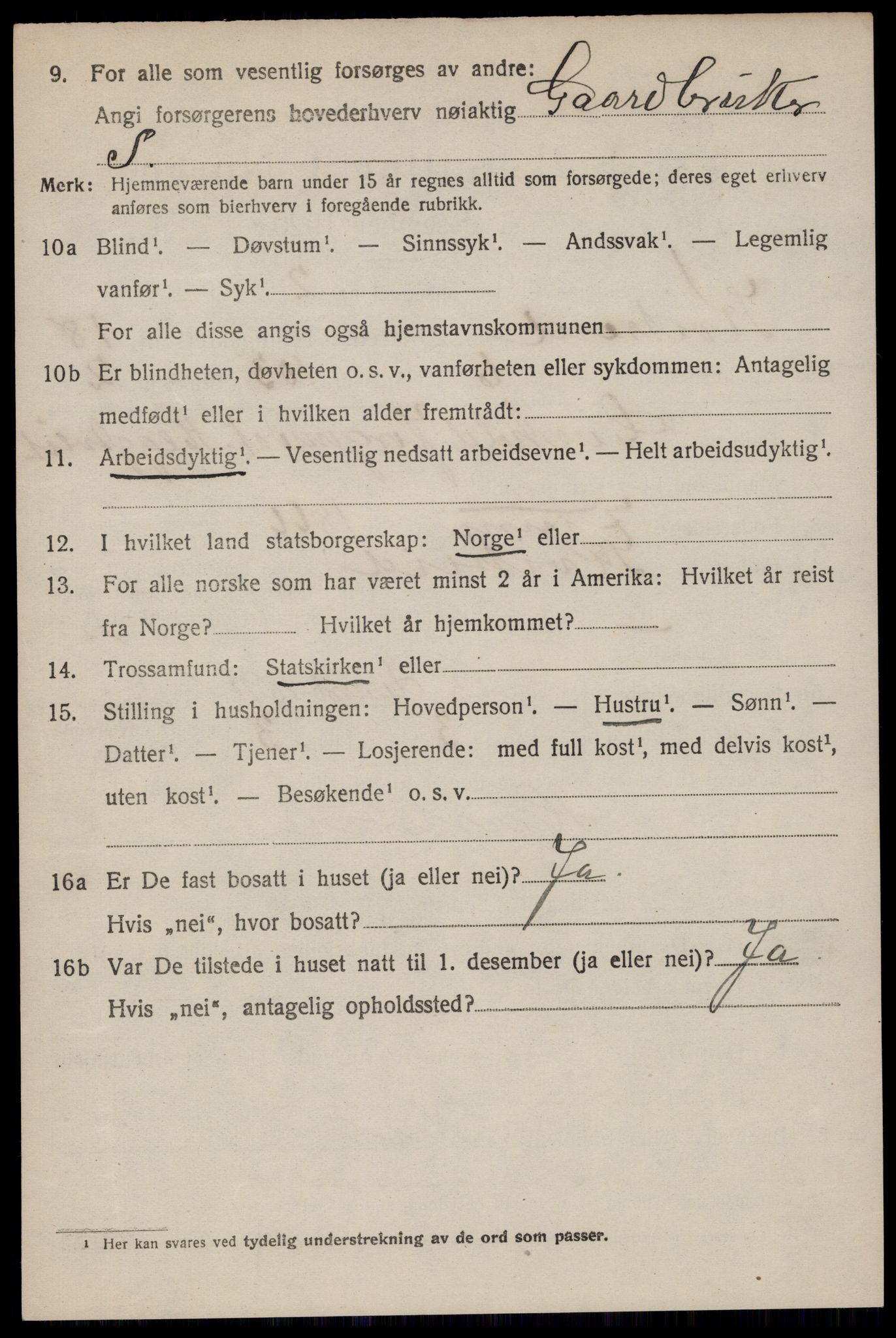 SAKO, 1920 census for Kviteseid, 1920, p. 8134