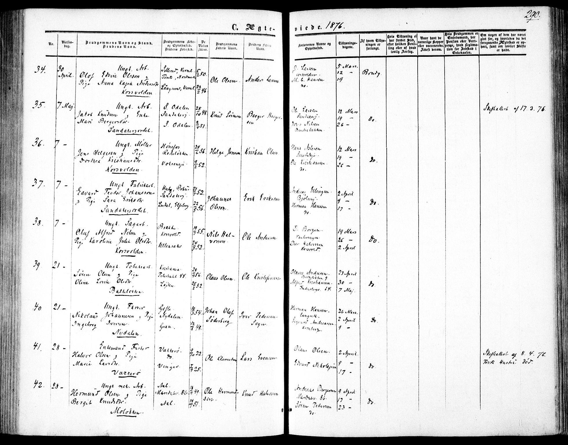 Vestre Aker prestekontor Kirkebøker, SAO/A-10025/F/Fa/L0002: Parish register (official) no. 2, 1855-1877, p. 290