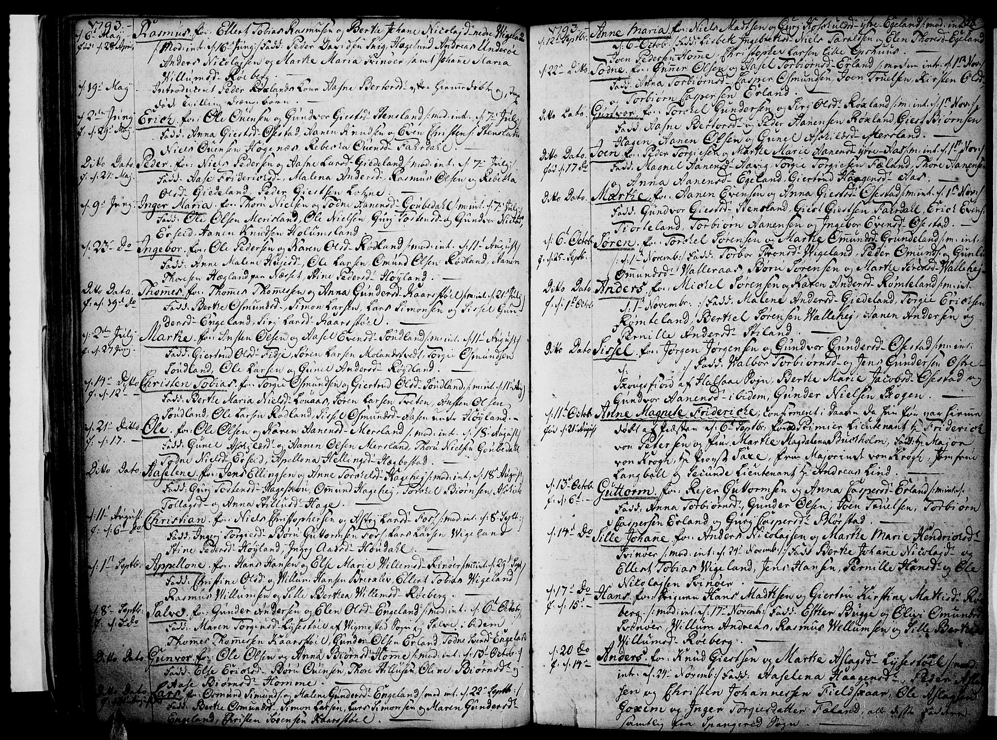 Sør-Audnedal sokneprestkontor, AV/SAK-1111-0039/F/Fa/Fab/L0002: Parish register (official) no. A 2 /1, 1766-1815, p. 58