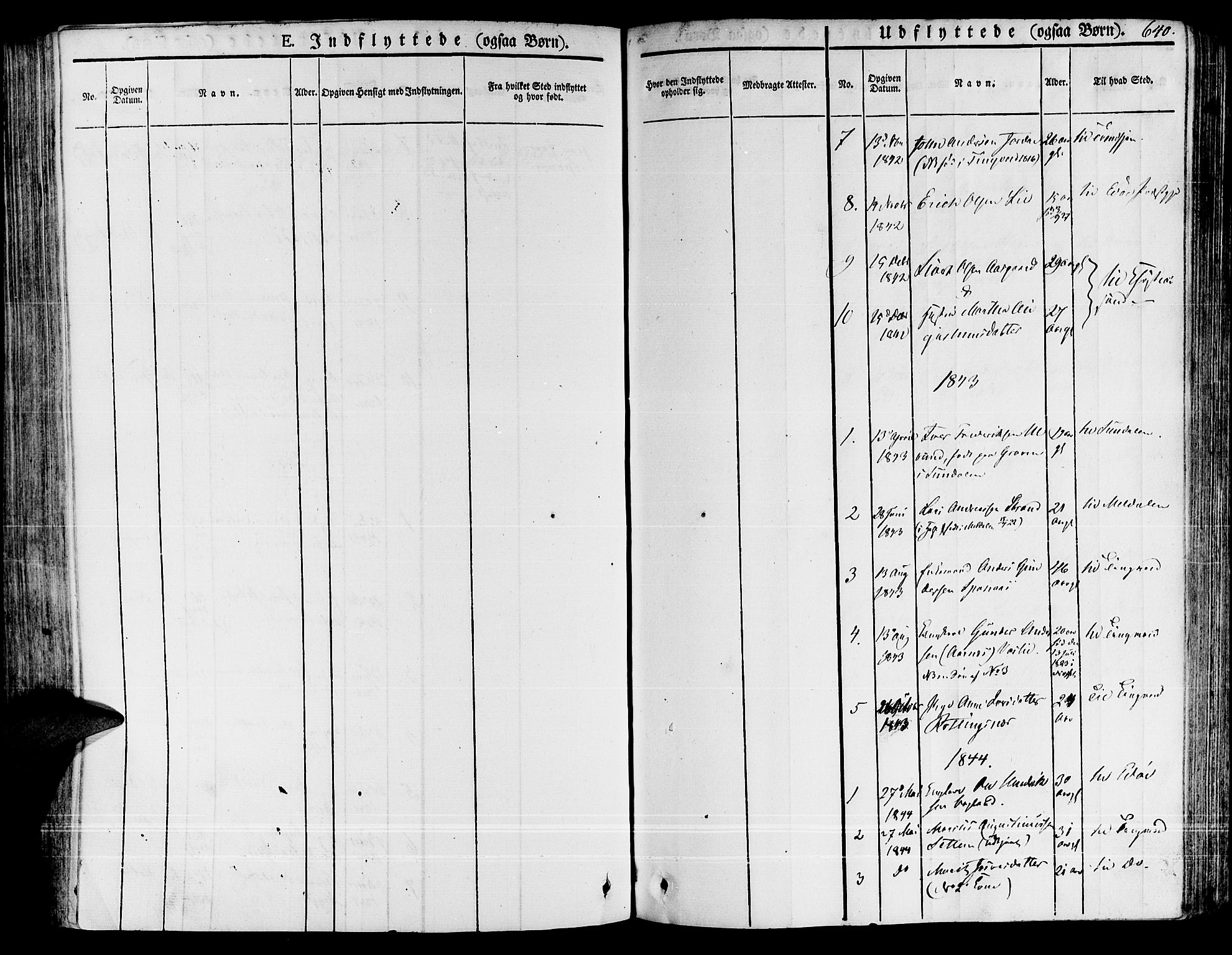 Ministerialprotokoller, klokkerbøker og fødselsregistre - Møre og Romsdal, SAT/A-1454/592/L1024: Parish register (official) no. 592A03 /1, 1831-1849, p. 640