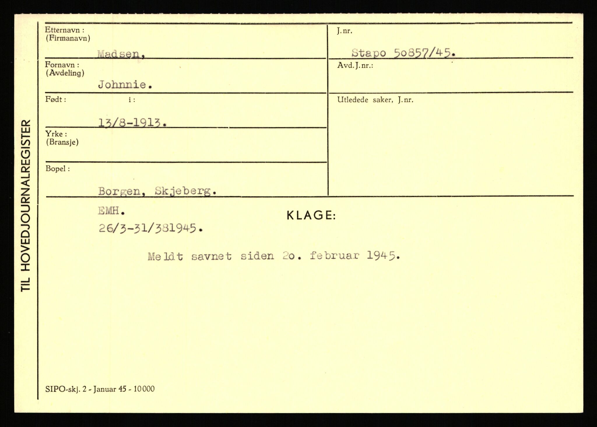 Statspolitiet - Hovedkontoret / Osloavdelingen, AV/RA-S-1329/C/Ca/L0010: Lind - Moksnes, 1943-1945, p. 2395