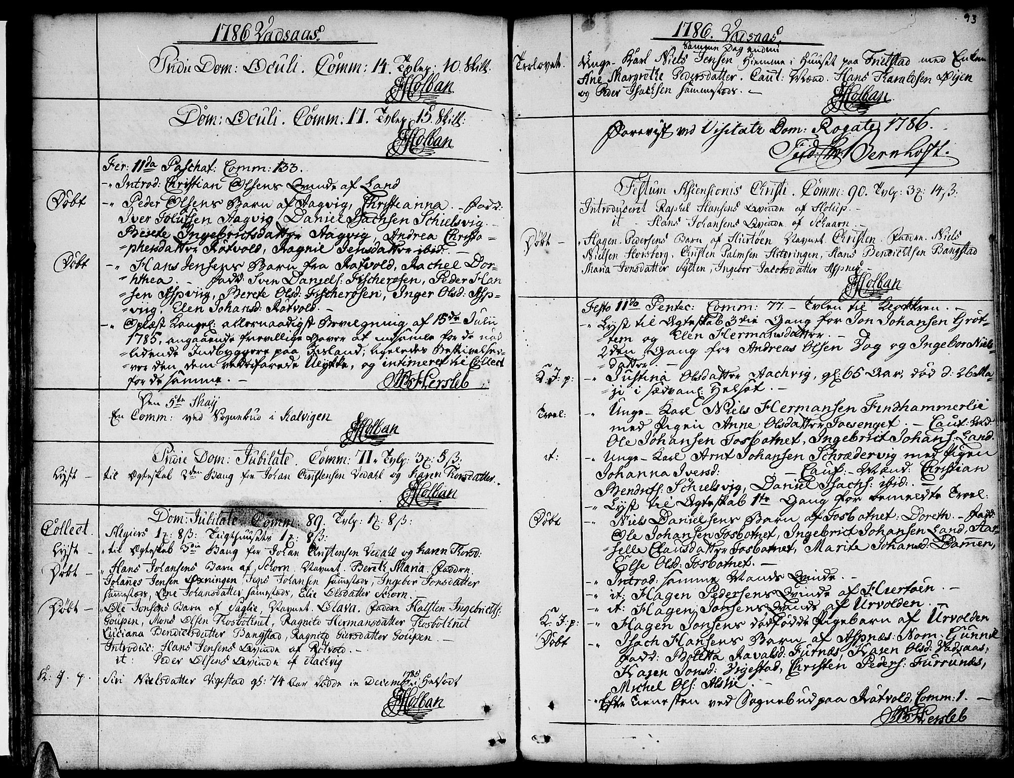 Ministerialprotokoller, klokkerbøker og fødselsregistre - Nordland, SAT/A-1459/810/L0137: Parish register (official) no. 810A01, 1752-1817, p. 93