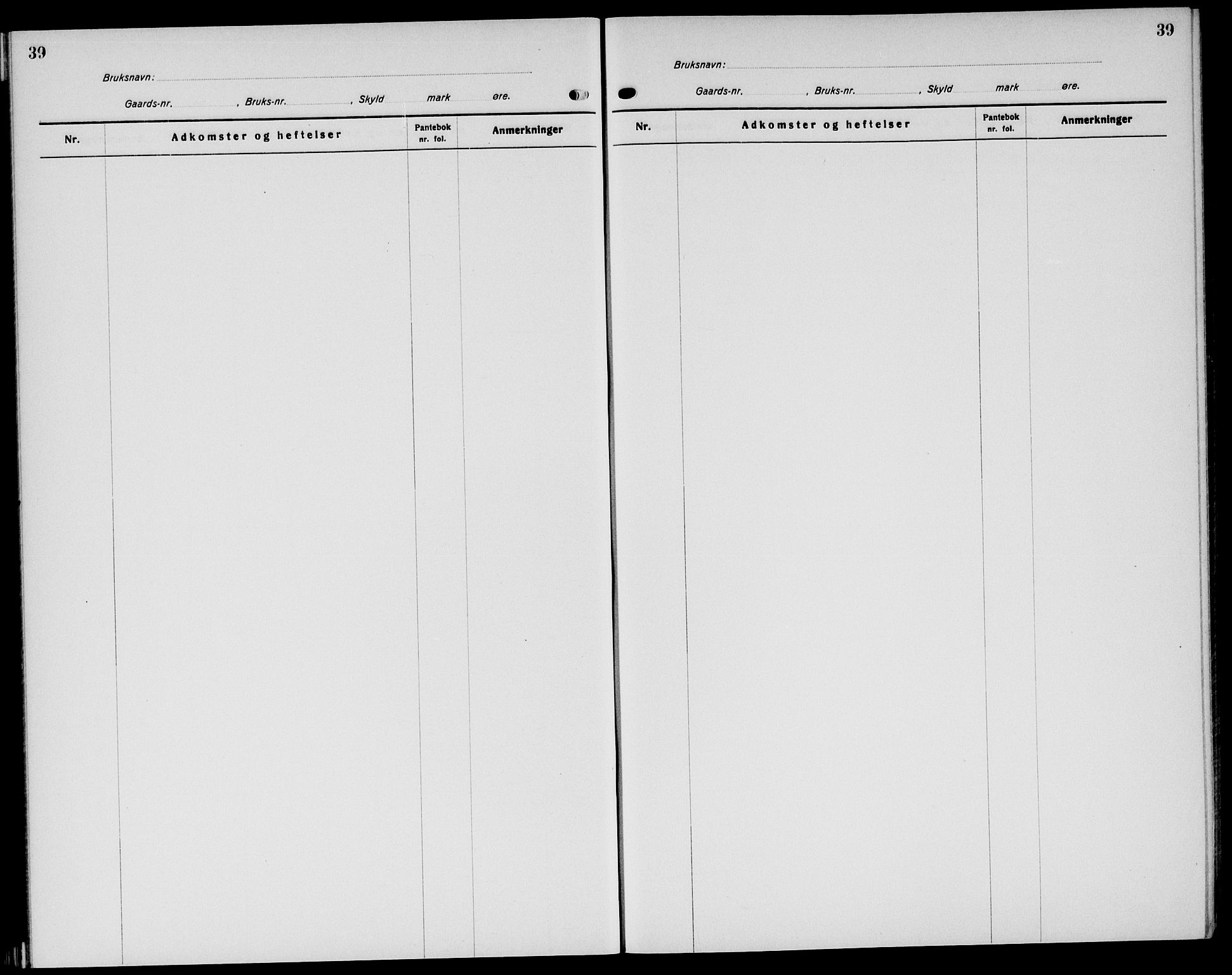 Nord-Østerdal tingrett, AV/SAH-TING-020/H/Ha/Hah/L0053: Mortgage register no. 6, 1929, p. 39