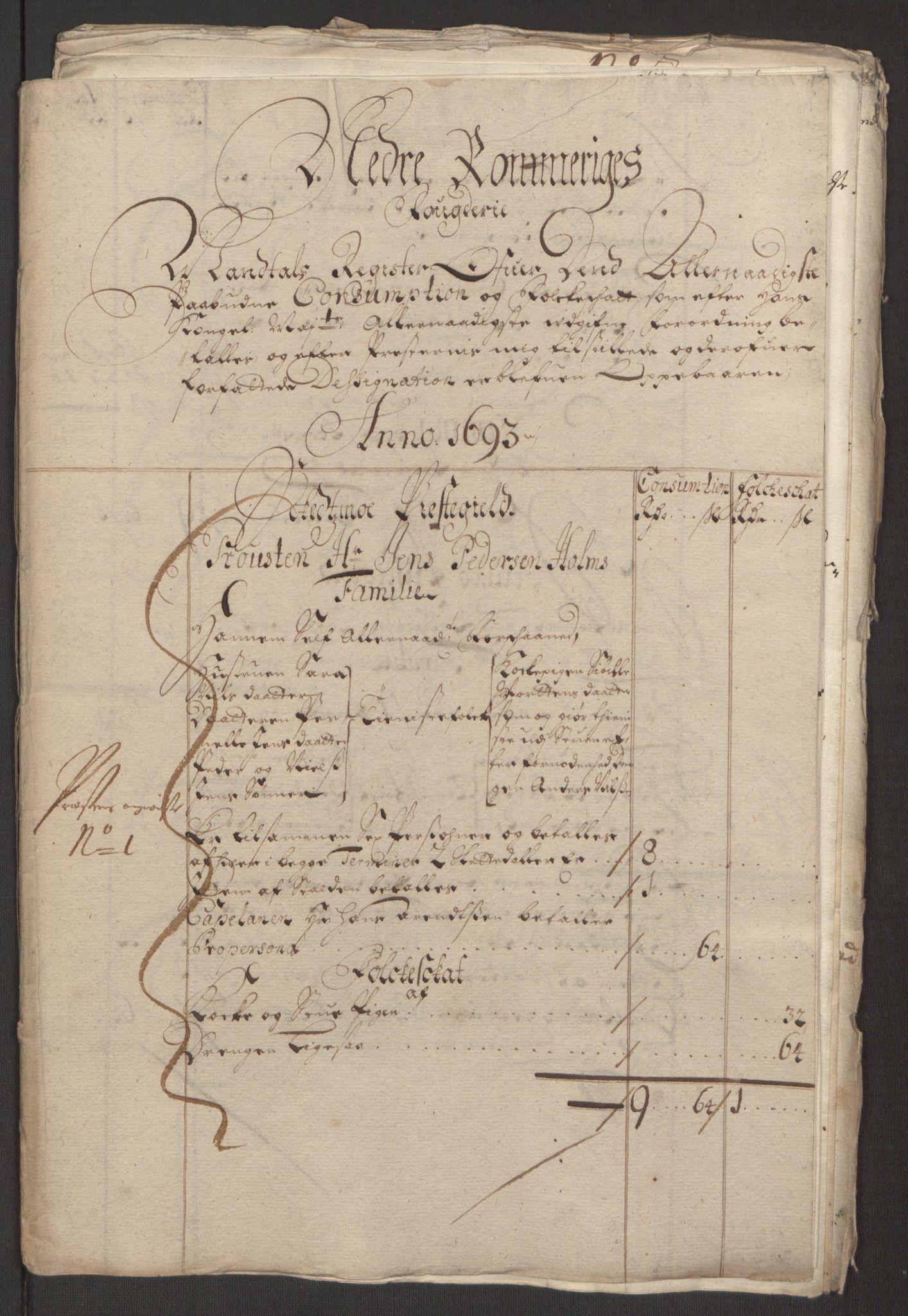 Rentekammeret inntil 1814, Reviderte regnskaper, Fogderegnskap, RA/EA-4092/R11/L0578: Fogderegnskap Nedre Romerike, 1693, p. 190