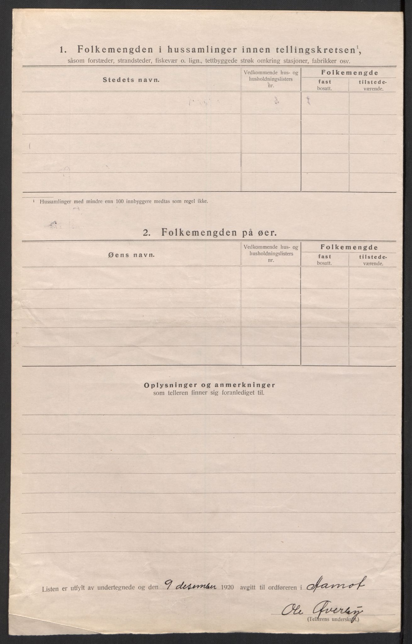SAH, 1920 census for Åmot, 1920, p. 46