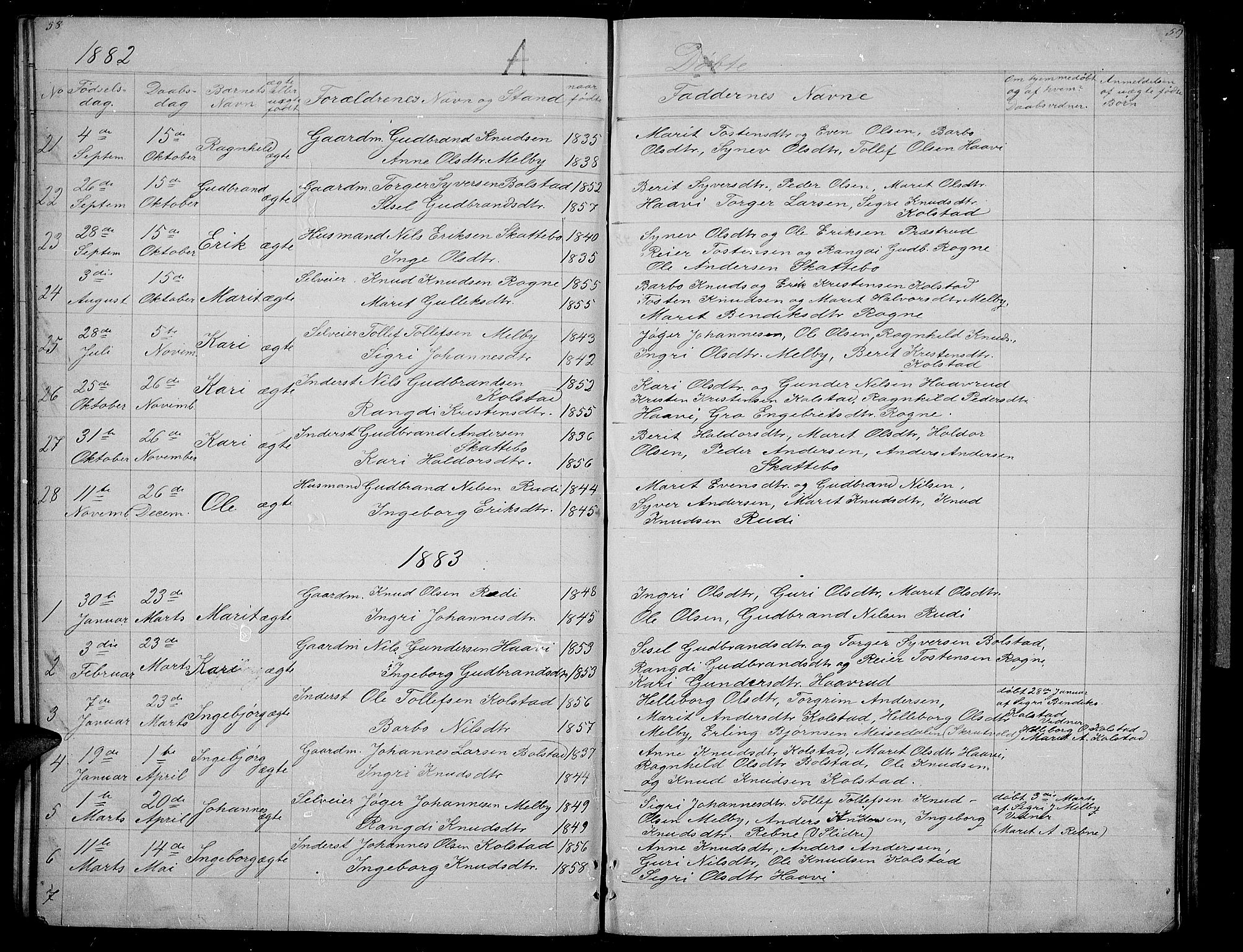 Øystre Slidre prestekontor, SAH/PREST-138/H/Ha/Hab/L0003: Parish register (copy) no. 3, 1866-1886, p. 58-59