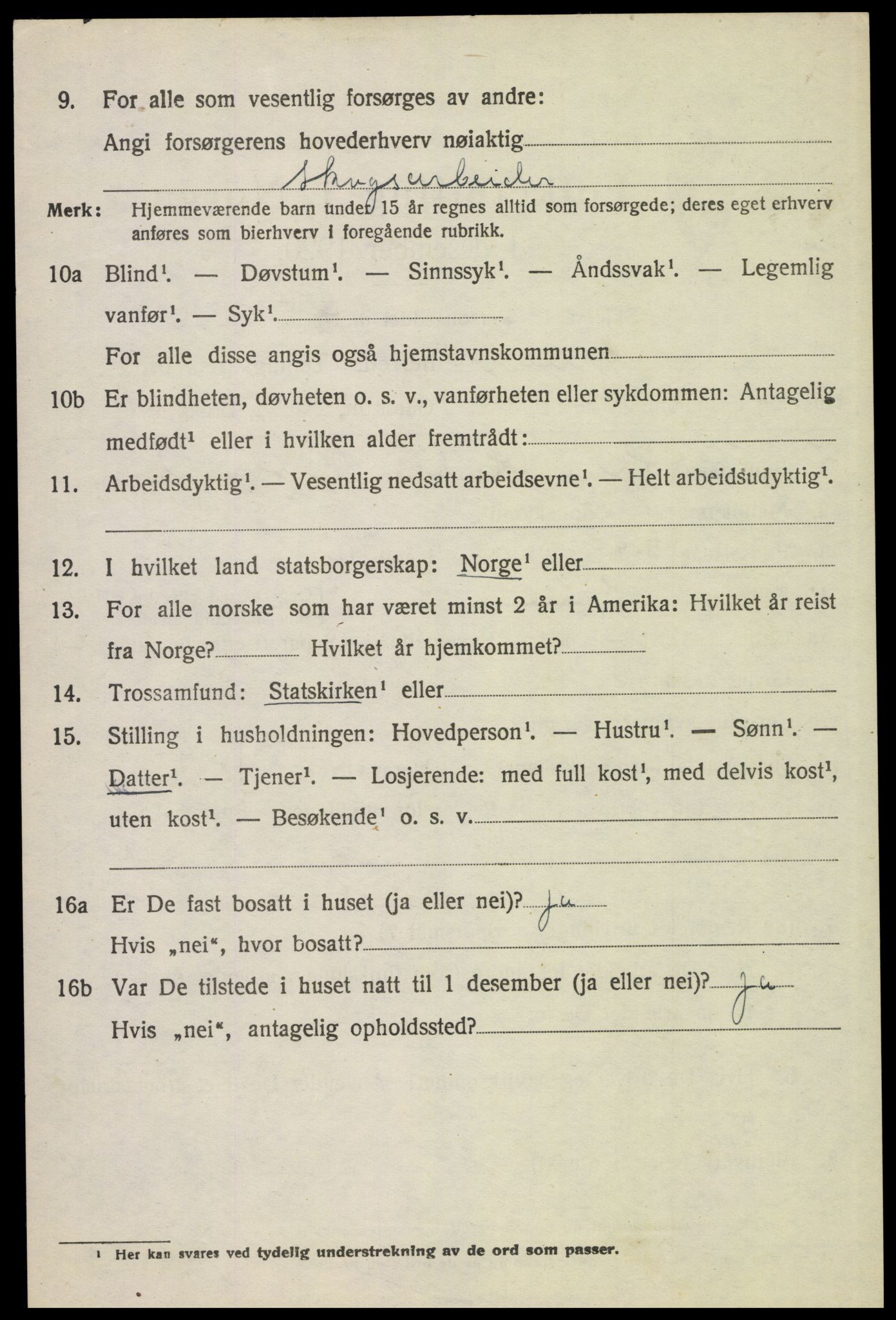 SAH, 1920 census for Grue, 1920, p. 4320