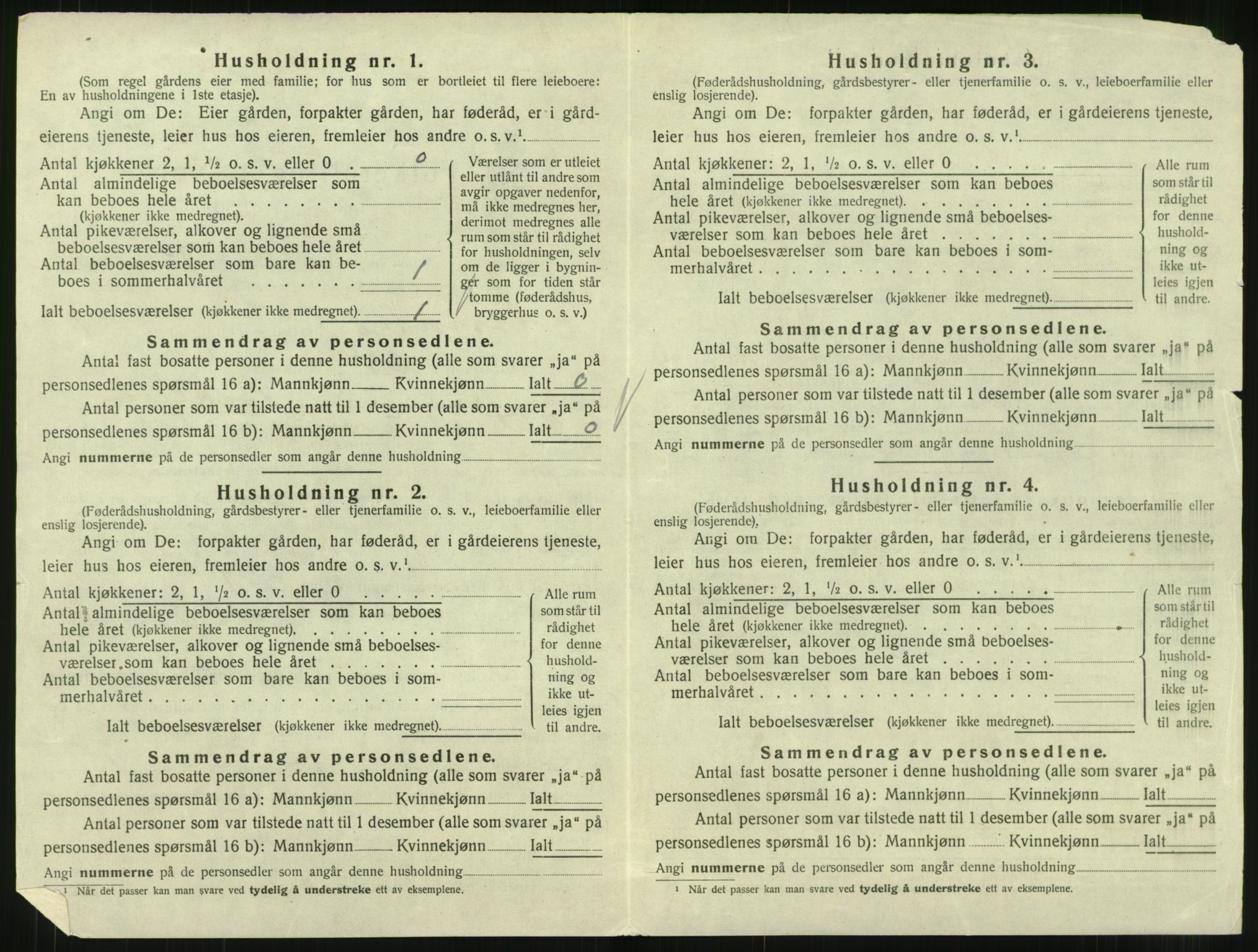 SAT, 1920 census for Åsskard, 1920, p. 164