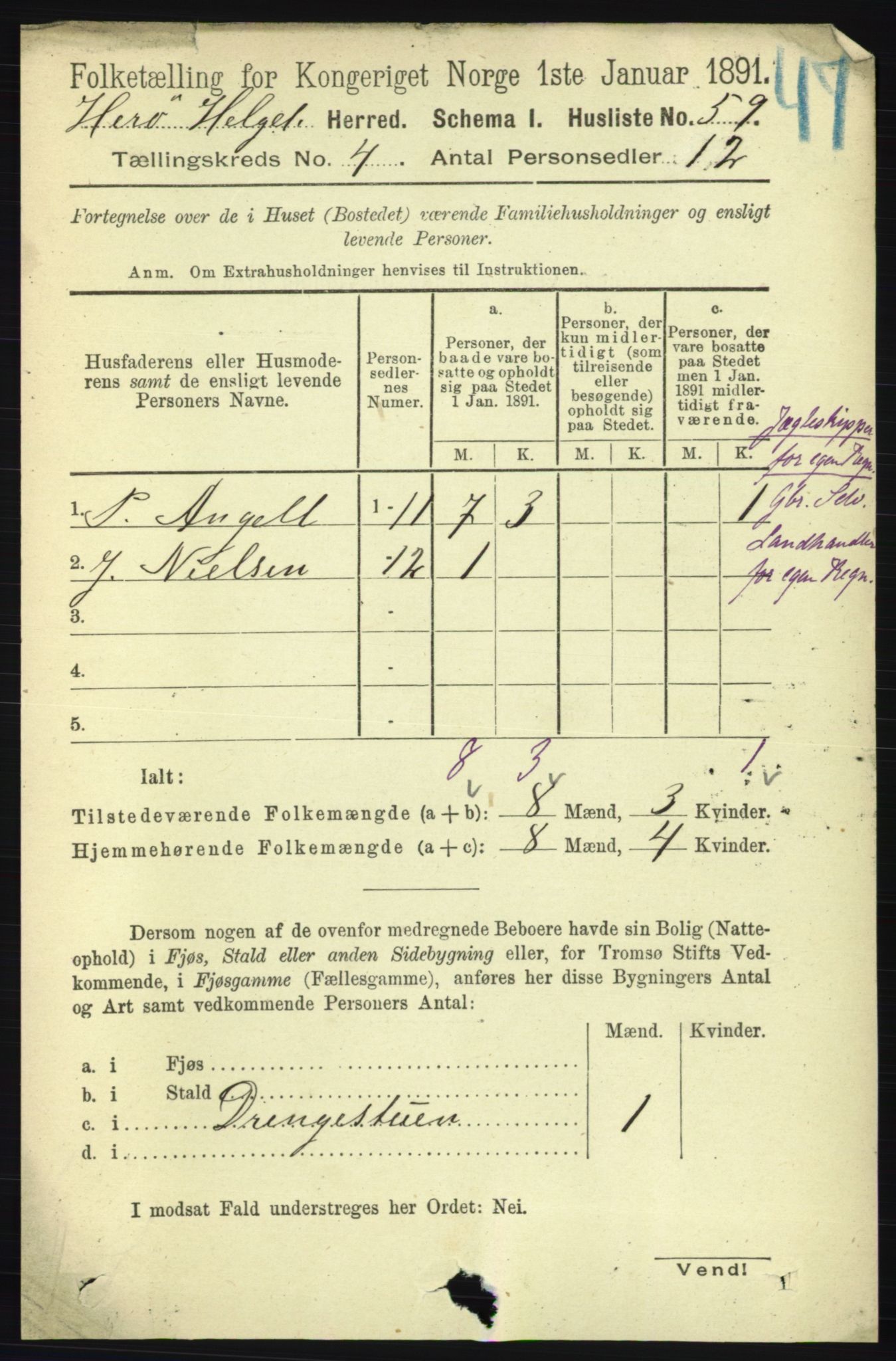 RA, 1891 census for 1818 Herøy, 1891, p. 918