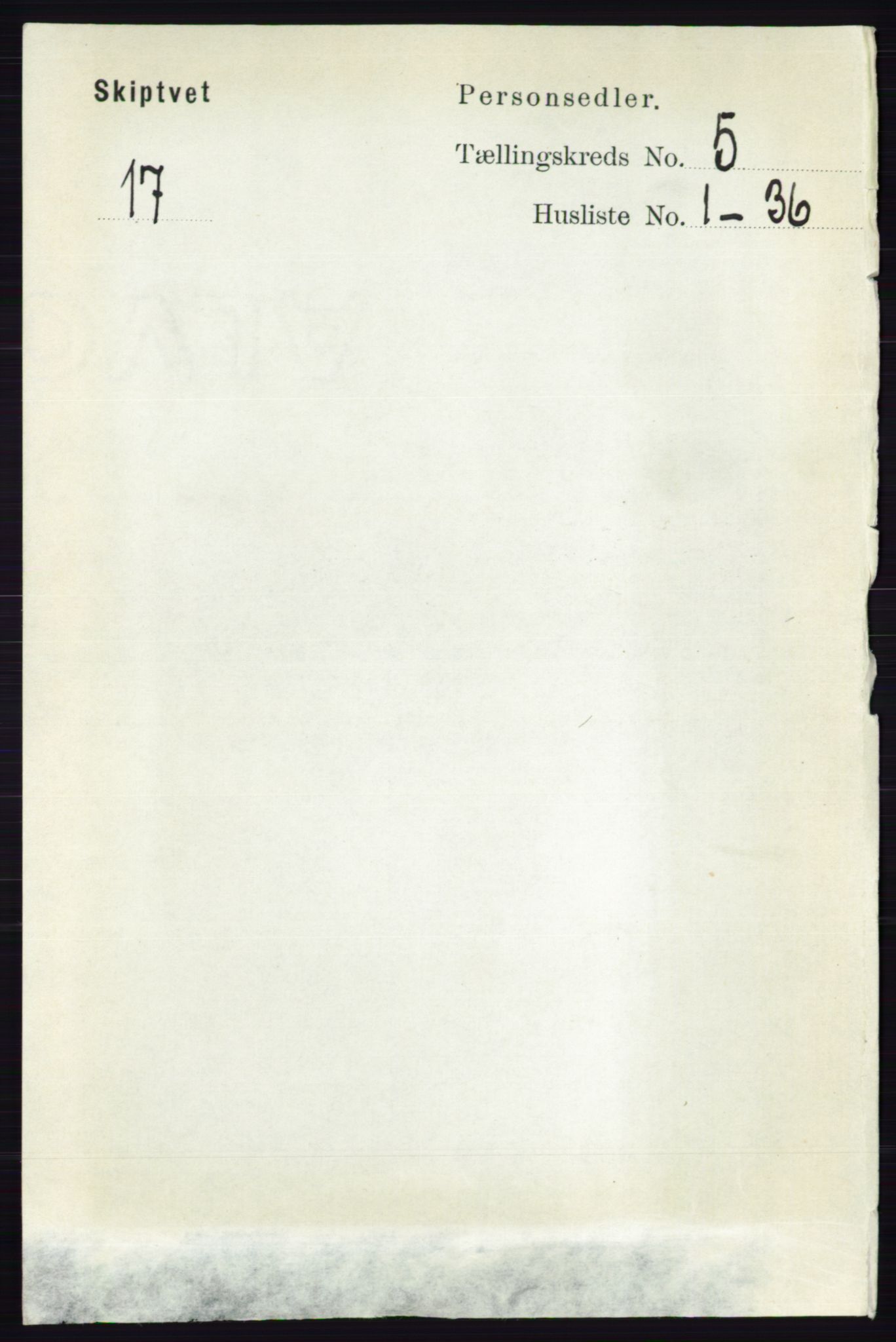 RA, 1891 census for 0127 Skiptvet, 1891, p. 2643