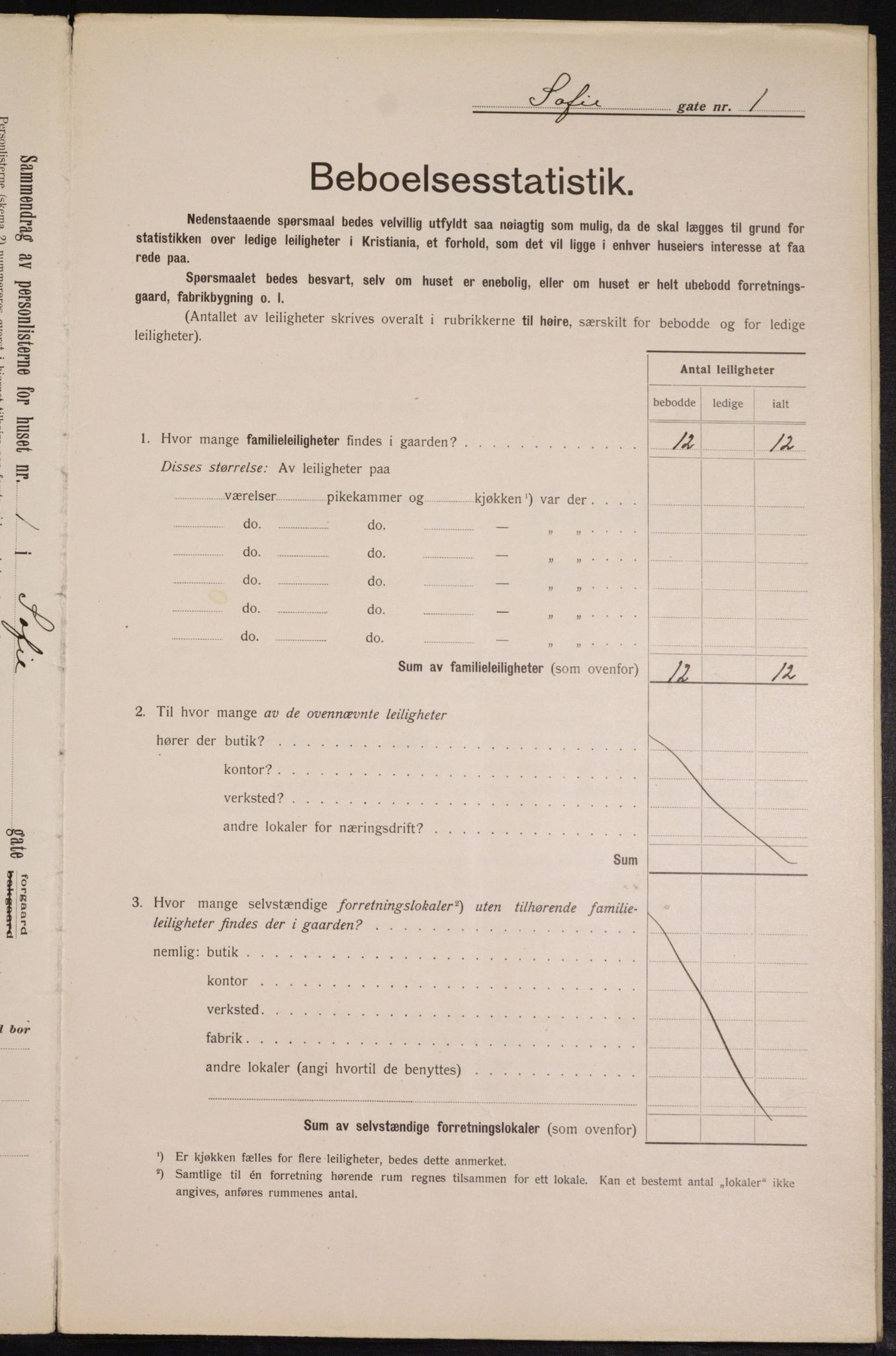 OBA, Municipal Census 1913 for Kristiania, 1913, p. 98695