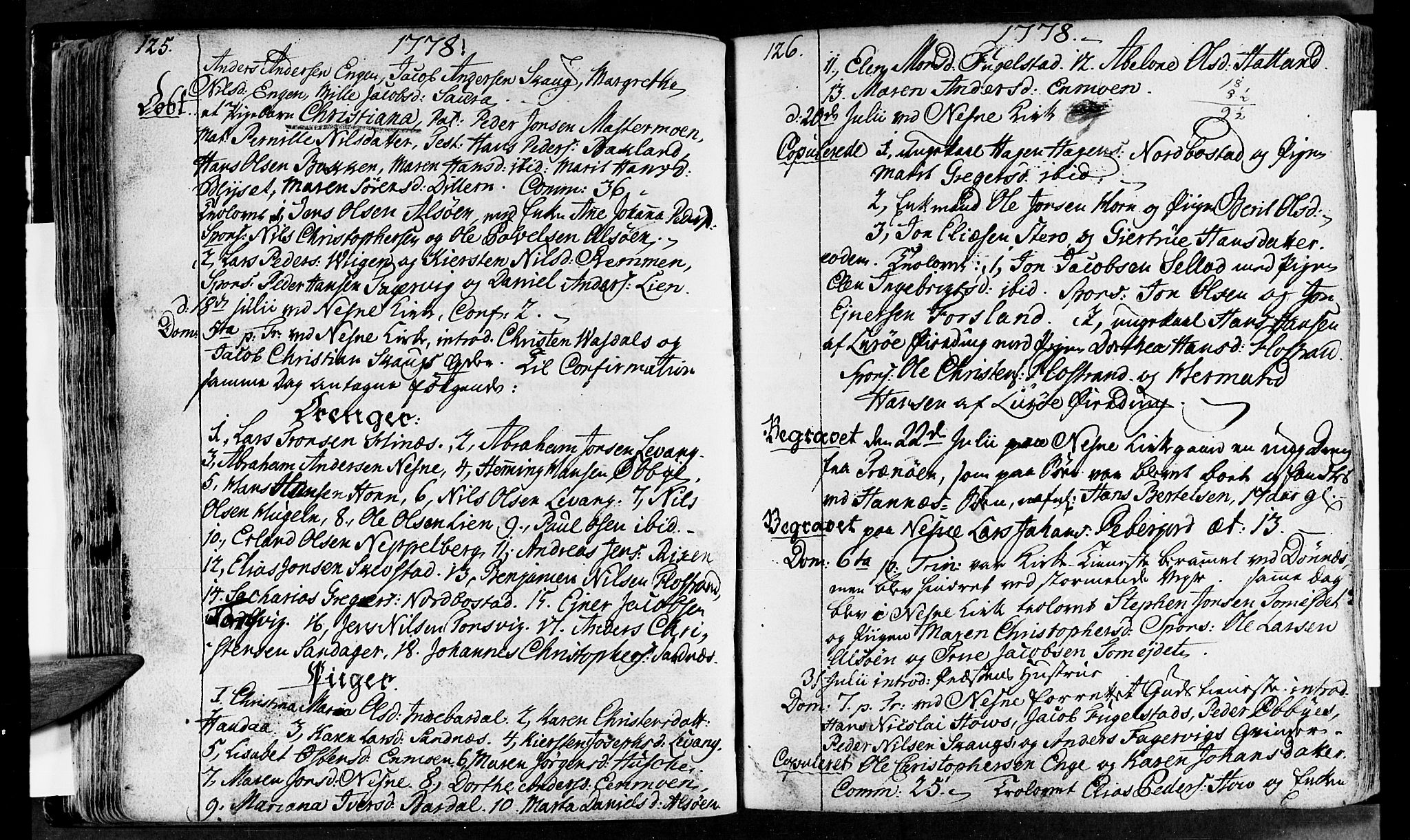 Ministerialprotokoller, klokkerbøker og fødselsregistre - Nordland, SAT/A-1459/838/L0544: Parish register (official) no. 838A03, 1770-1791, p. 125-126