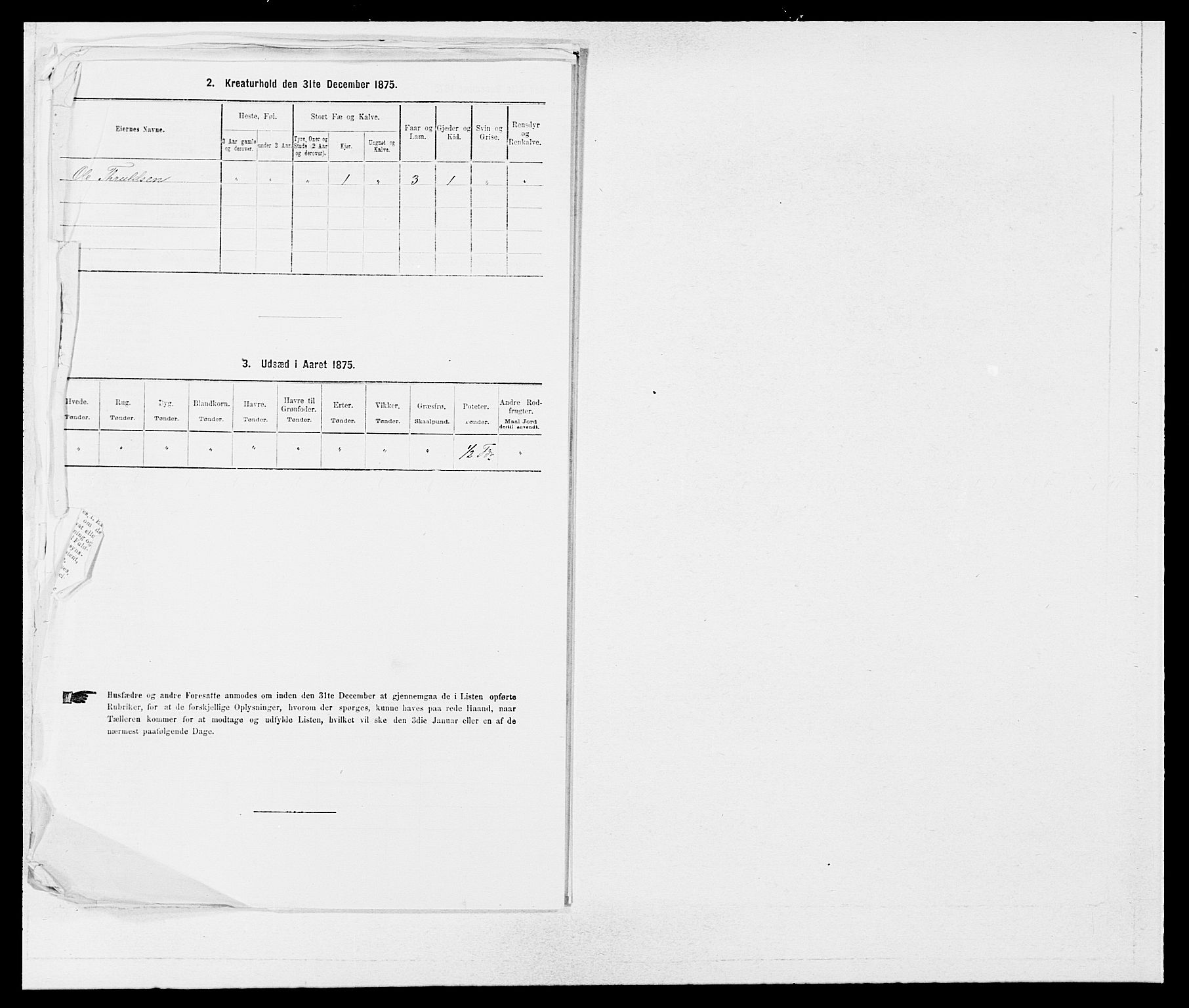 SAB, 1875 census for 1263P Lindås, 1875, p. 1600