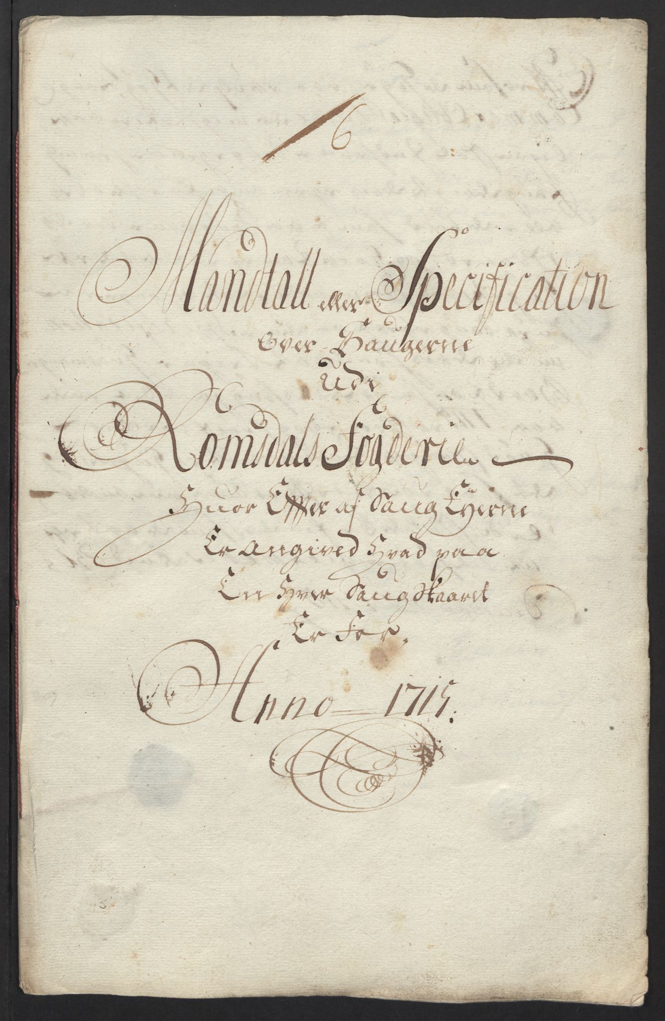 Rentekammeret inntil 1814, Reviderte regnskaper, Fogderegnskap, AV/RA-EA-4092/R55/L3663: Fogderegnskap Romsdal, 1715-1716, p. 106