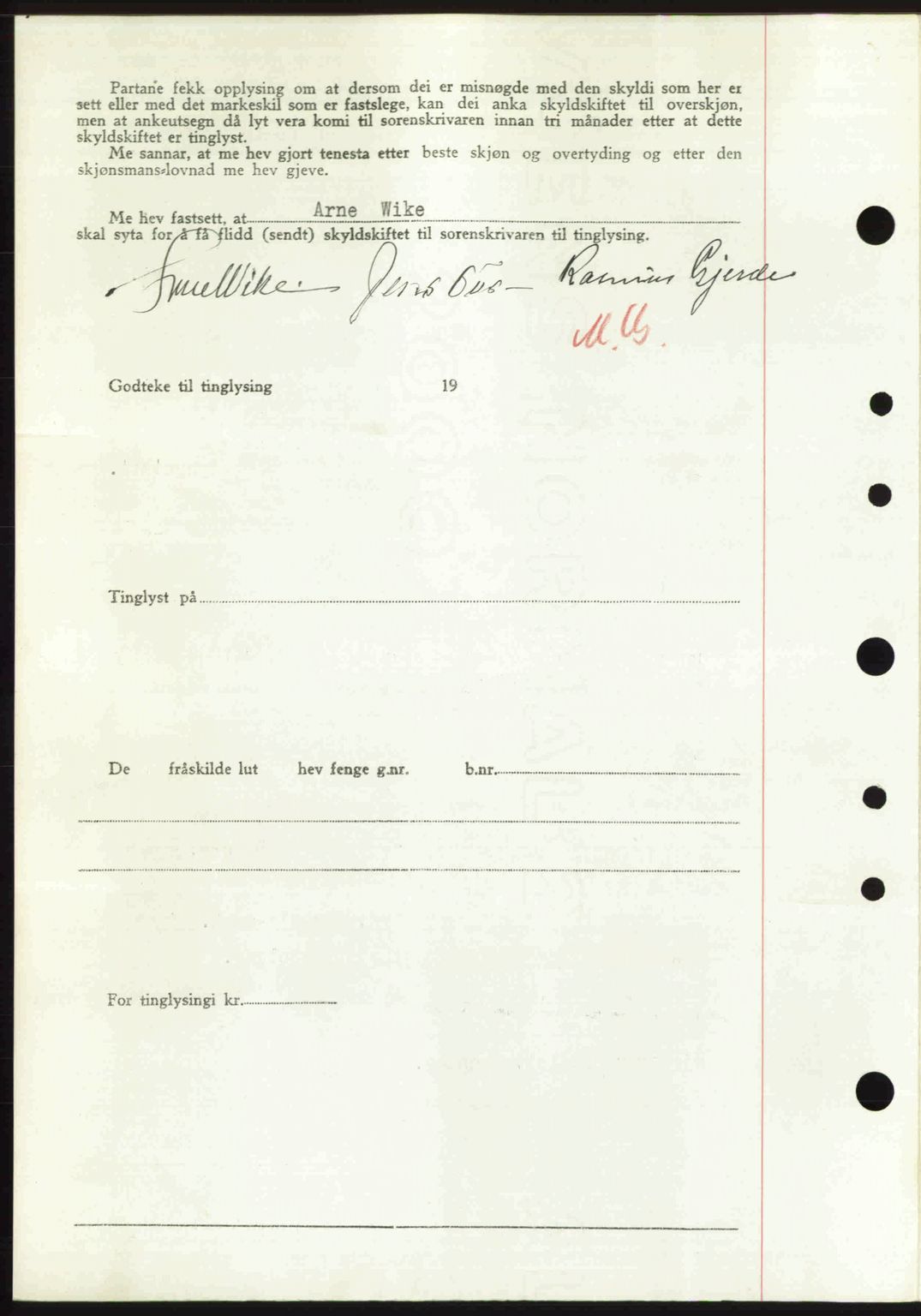 Nordre Sunnmøre sorenskriveri, AV/SAT-A-0006/1/2/2C/2Ca: Mortgage book no. A33, 1949-1950, Diary no: : 66/1950