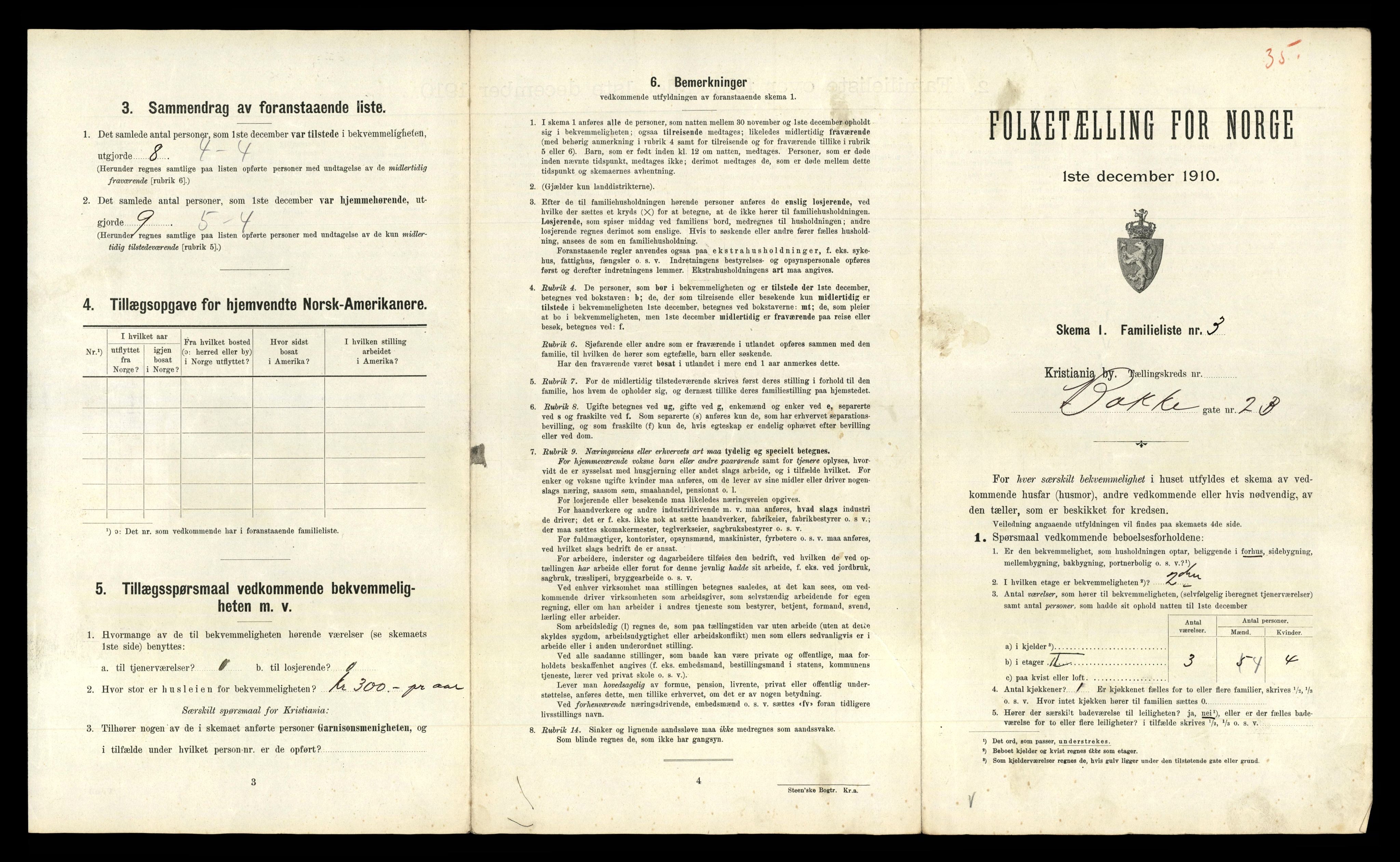 RA, 1910 census for Kristiania, 1910, p. 3841