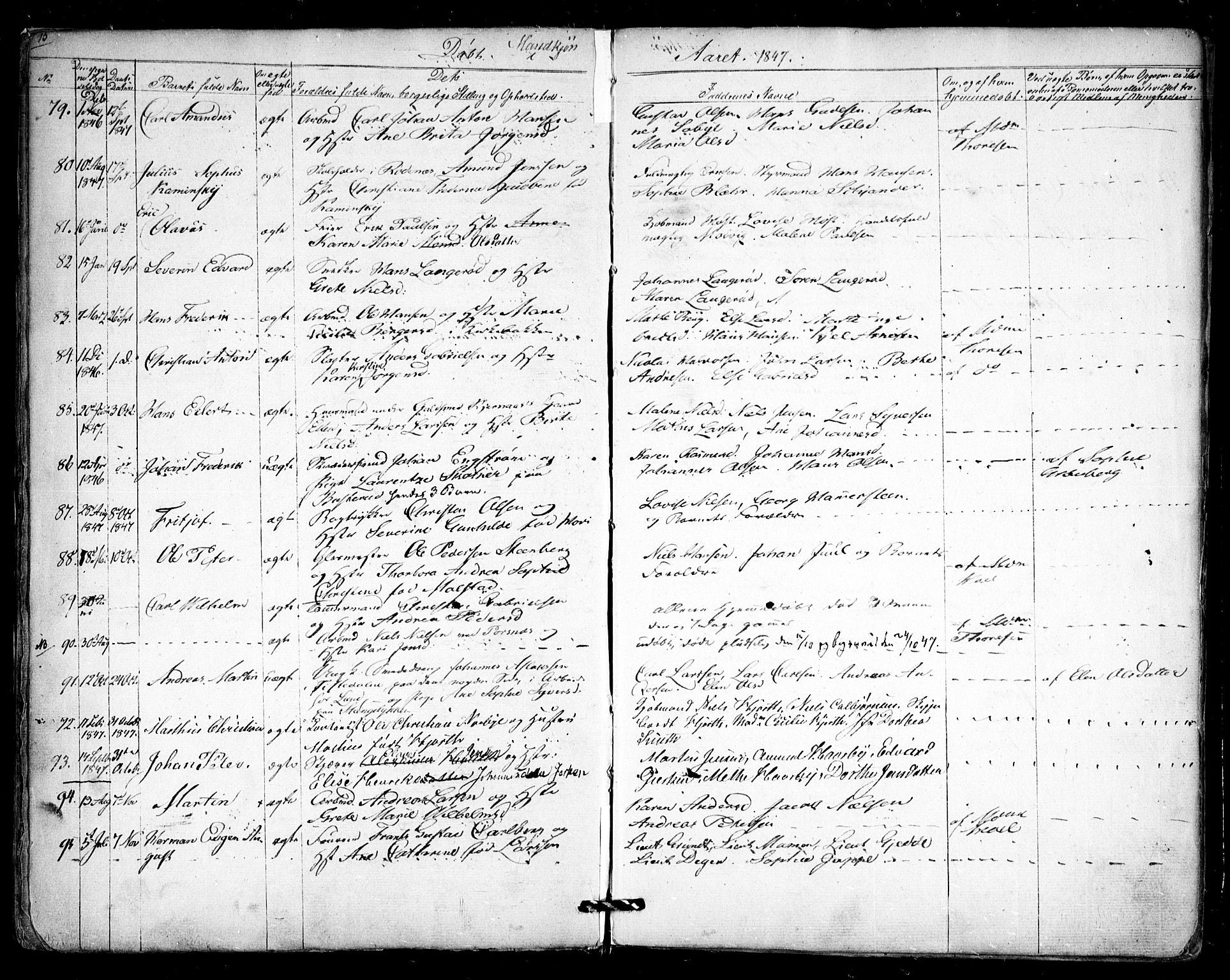 Halden prestekontor Kirkebøker, AV/SAO-A-10909/F/Fa/L0006: Parish register (official) no. I 6, 1845-1856, p. 15