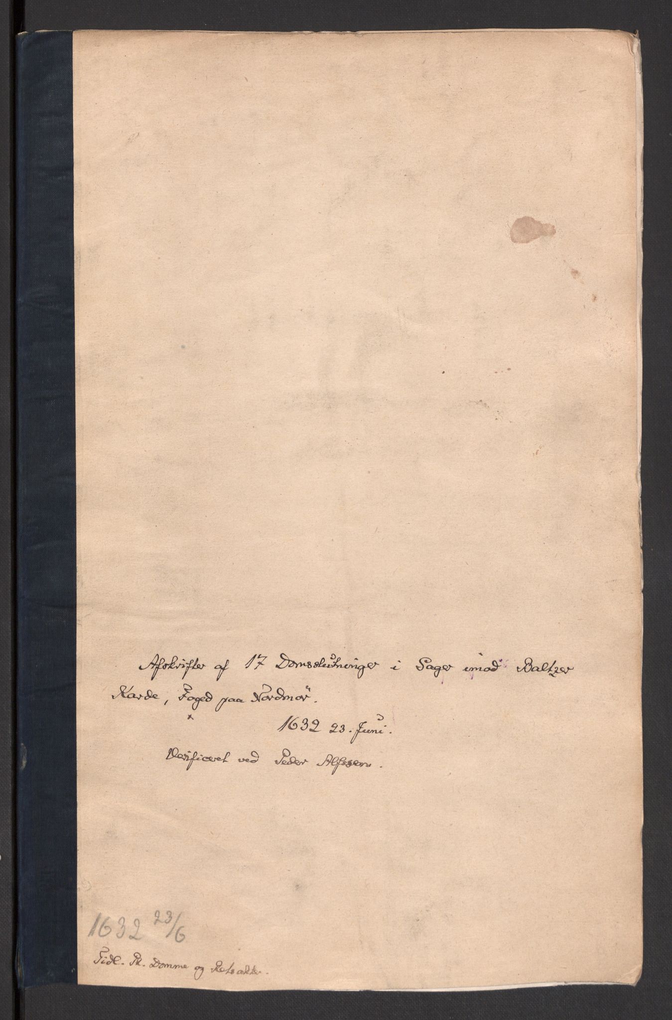 Danske Kanselli 1572-1799, AV/RA-EA-3023/F/Fc/Fcc/Fcca/L0007: Norske innlegg 1572-1799, 1633-1635, p. 77