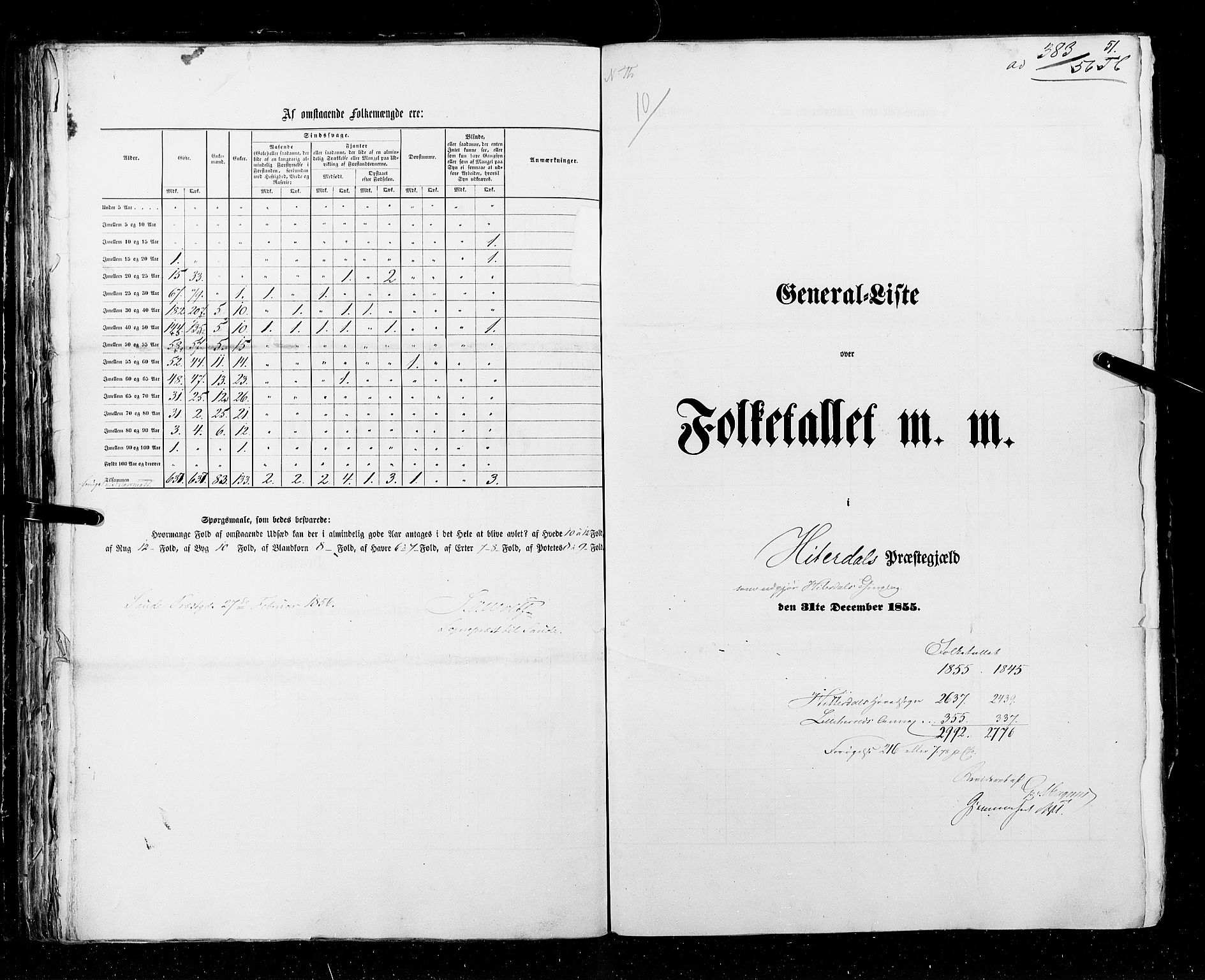 RA, Census 1855, vol. 3: Bratsberg amt, Nedenes amt og Lister og Mandal amt, 1855, p. 51