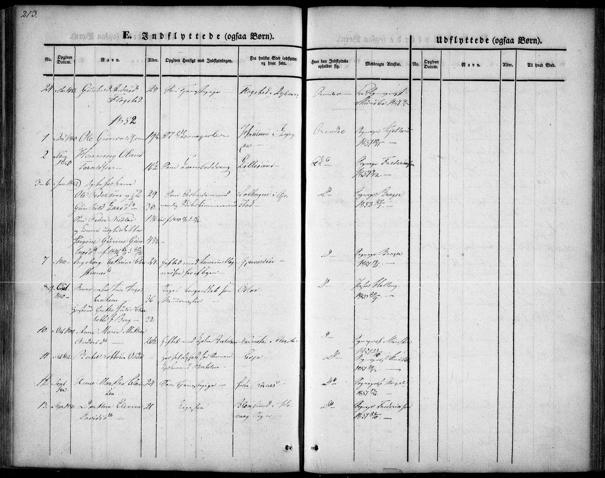 Arendal sokneprestkontor, Trefoldighet, SAK/1111-0040/F/Fa/L0005: Parish register (official) no. A 5, 1838-1854, p. 313
