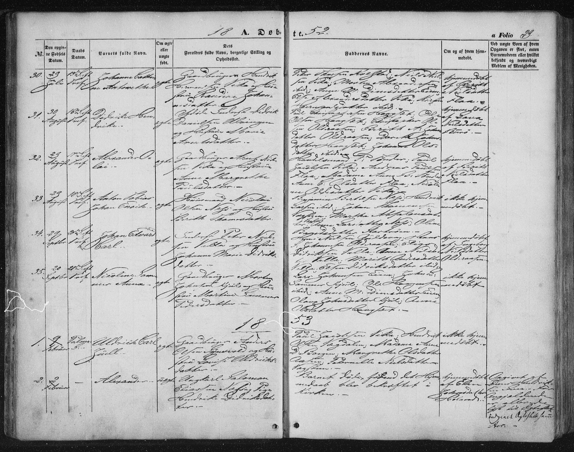 Ministerialprotokoller, klokkerbøker og fødselsregistre - Nordland, SAT/A-1459/816/L0240: Parish register (official) no. 816A06, 1846-1870, p. 29