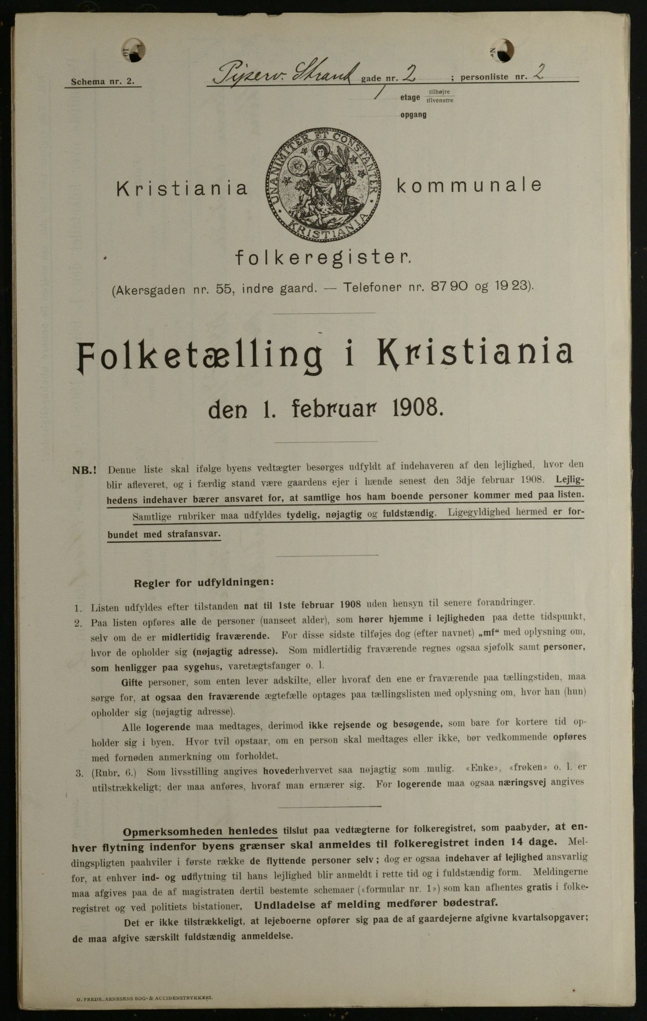 OBA, Municipal Census 1908 for Kristiania, 1908, p. 93226